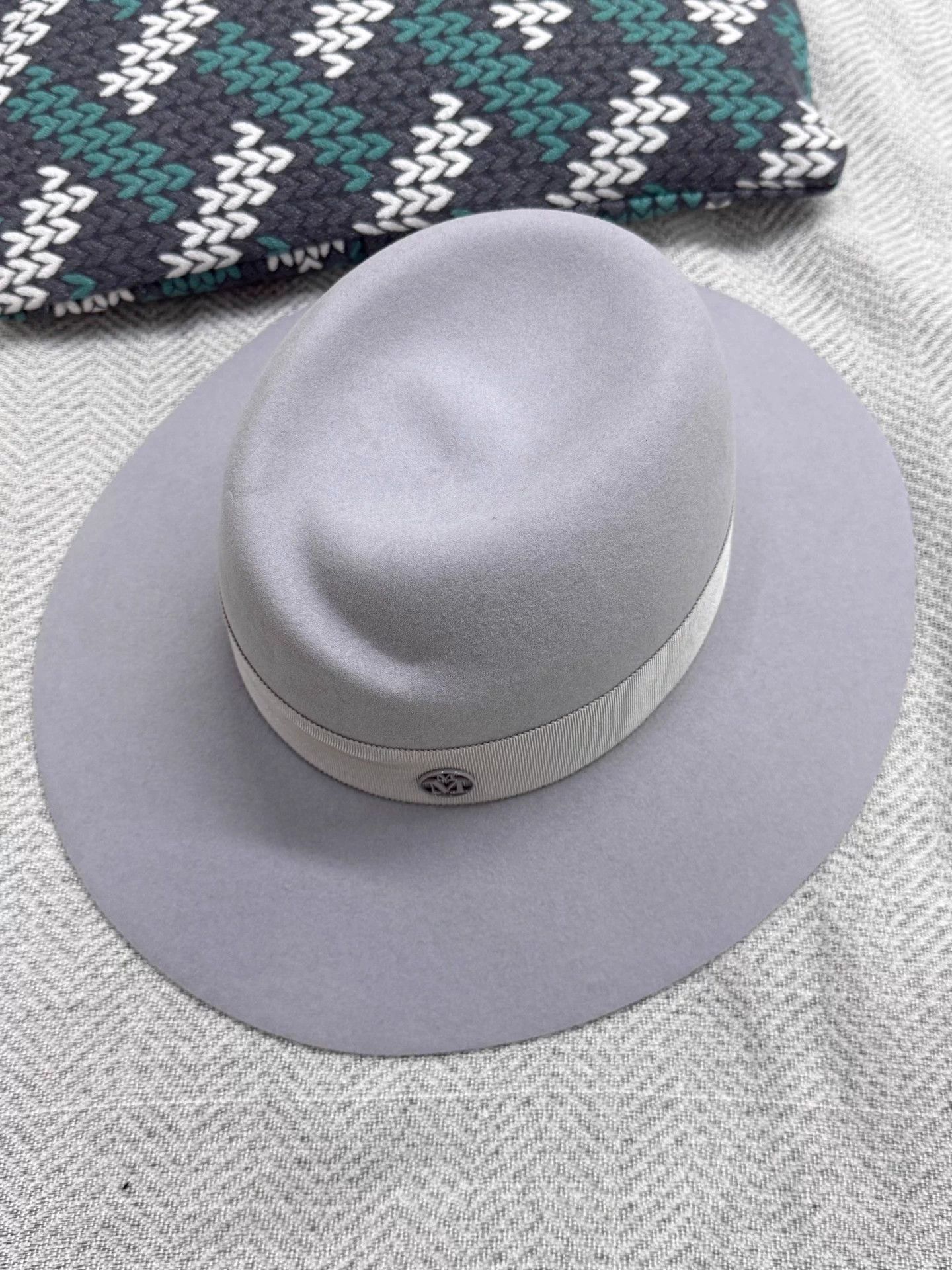 Maison Michel Maison Michel Slate Blue Wool Fedora S New Size ONE SIZE - 1 Thumbnail
