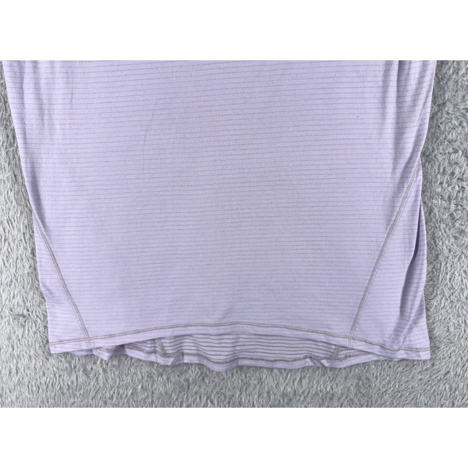 Lululemon Lululemon Shirt Women 4 Purple Casual Short Sleeve W3BIGS All Seasons Breathable Jersey Purple Size S / US 4 / IT 40 - 5 Thumbnail