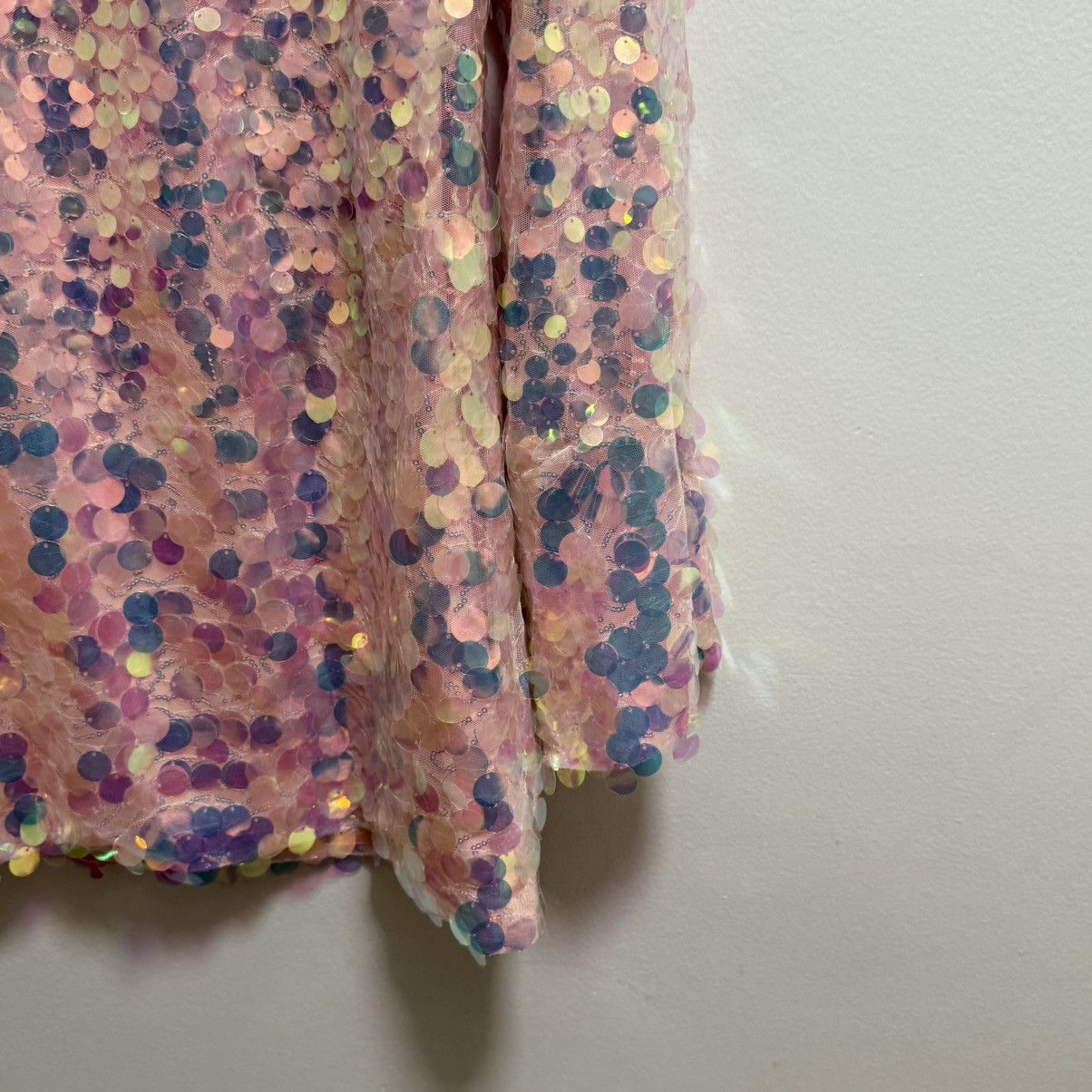 LoveShackFancy NWT Loveshackfancy pink iridescent sequin pailette dress Size M / US 6-8 / IT 42-44 - 9 Thumbnail