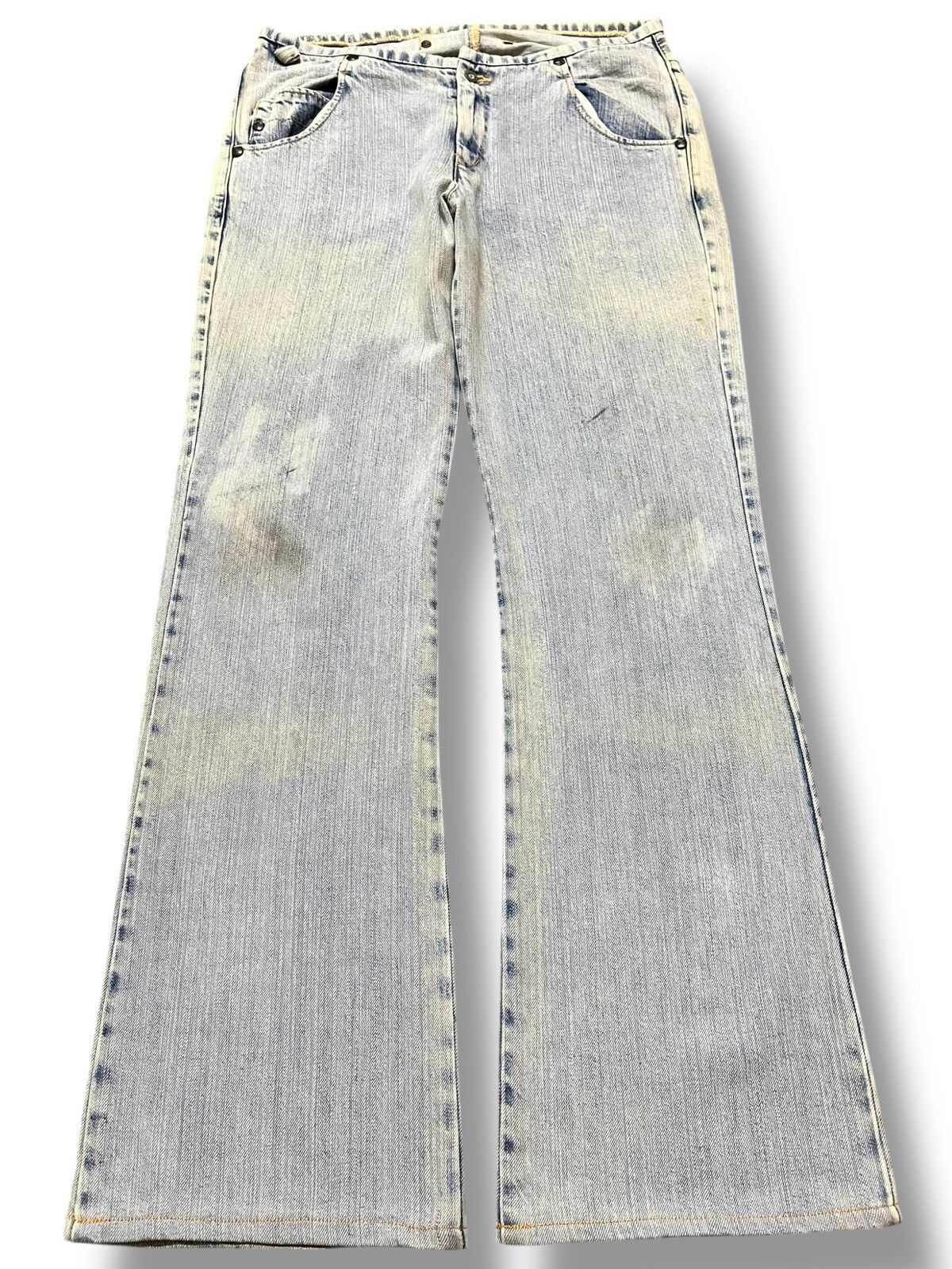 Johnbull Vintage Johnbull Flare Bootcut Faded Grunge Denim Size US 31 - 1 Thumbnail