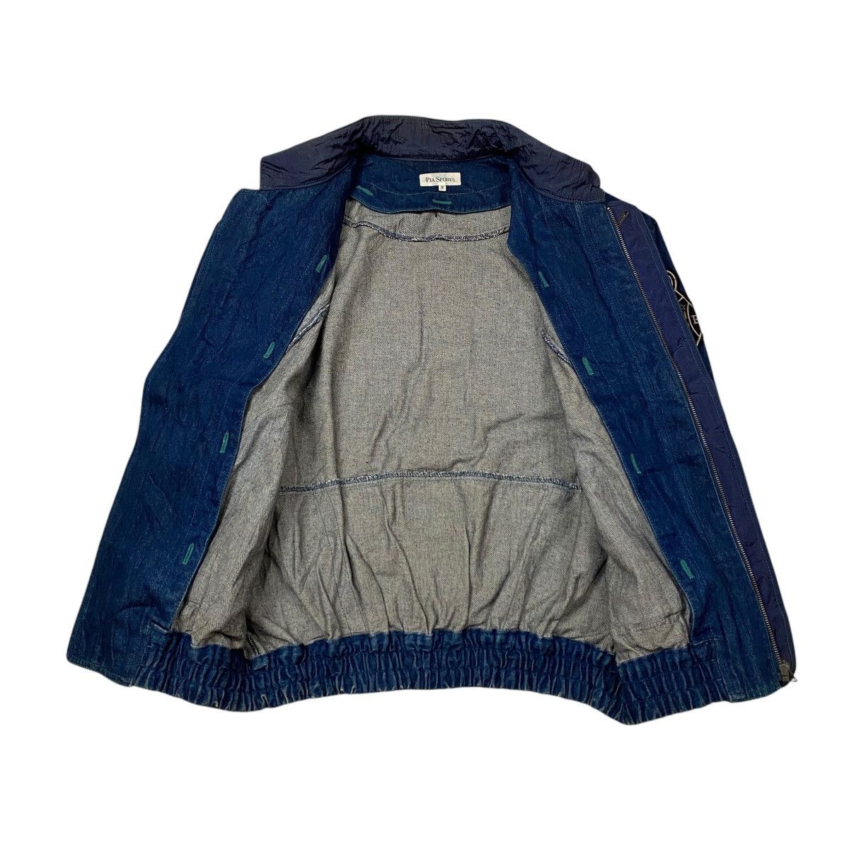 Issey Miyake × Japanese Brand PIA Sports Utility Flight Denim Jacket Size US L / EU 52-54 / 3 - 5 Thumbnail