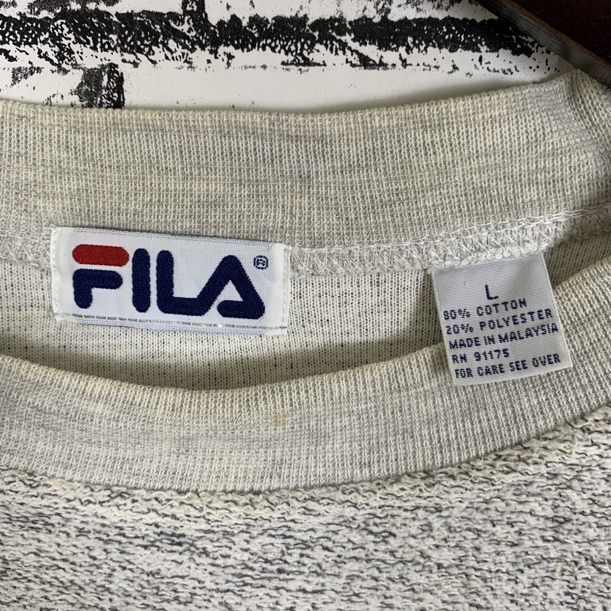 Designer × Fila × Vintage Vintage Fila Sweatshirt Small Logo Embroidered Fila Crewneck Size US L / EU 52-54 / 3 - 12 Thumbnail