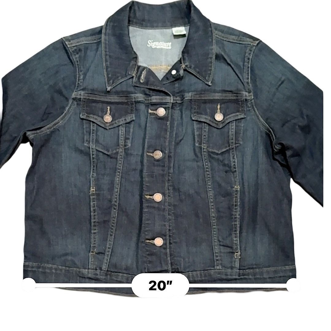 Levi's × Levi's Vintage Clothing Signature by Levi Strauss Lady Trucker Jacket SZ XL Med Blue Size XL / US 12-14 / IT 48-50 - 9 Thumbnail