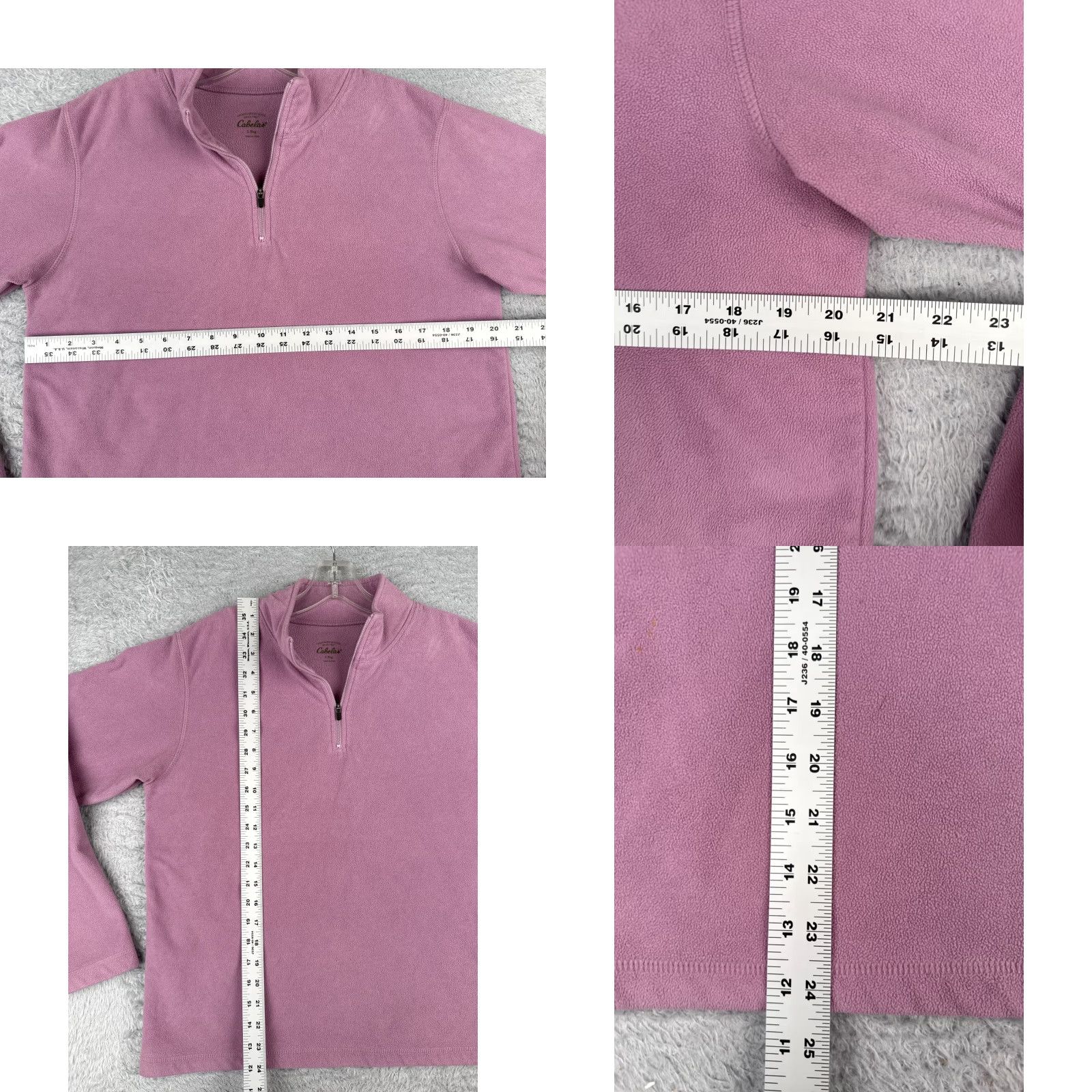 Vintage Cabelas Sweatshirt Women Large Pink Polyester Fleece 1/4 Zip Hike Walk Size L / US 10 / IT 46 - 8 Thumbnail