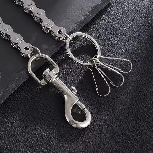 VIBE 44cm Length Motorcycle Chain Wallet Waist Key chain Size ONE SIZE - 4 Thumbnail