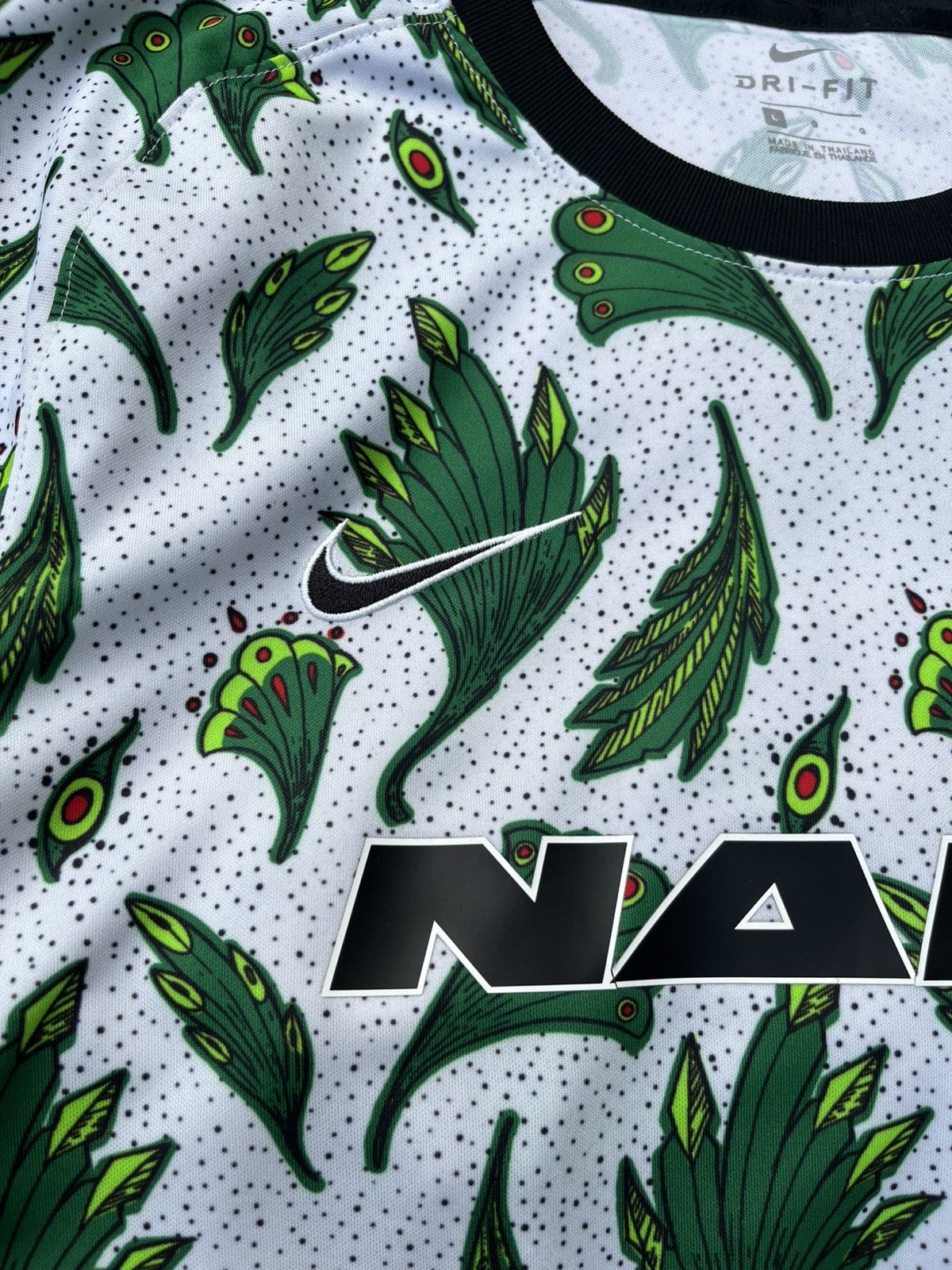 Nike Nike pre match Nigeria national team 2020 patterned jersey Size US L / EU 52-54 / 3 - 8 Thumbnail