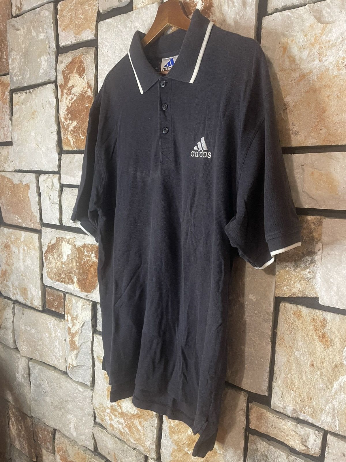 Vintage Vintage Y2K Adidas Polo Collar Tee Size US XL / EU 56 / 4 - 3 Thumbnail