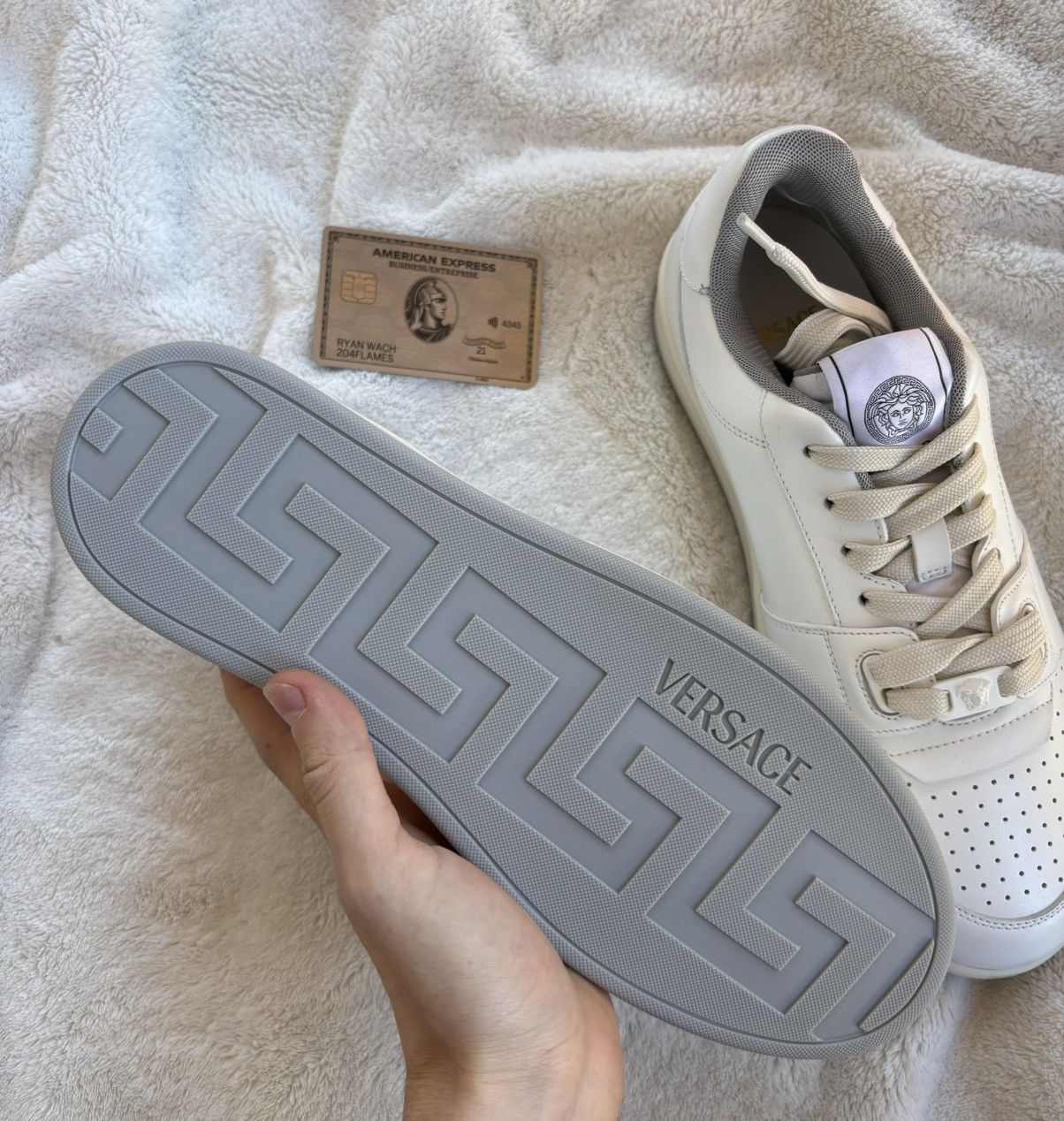 Versace Versace White/Grey Medusa Sneakers Size US 8 / EU 41 - 4 Thumbnail