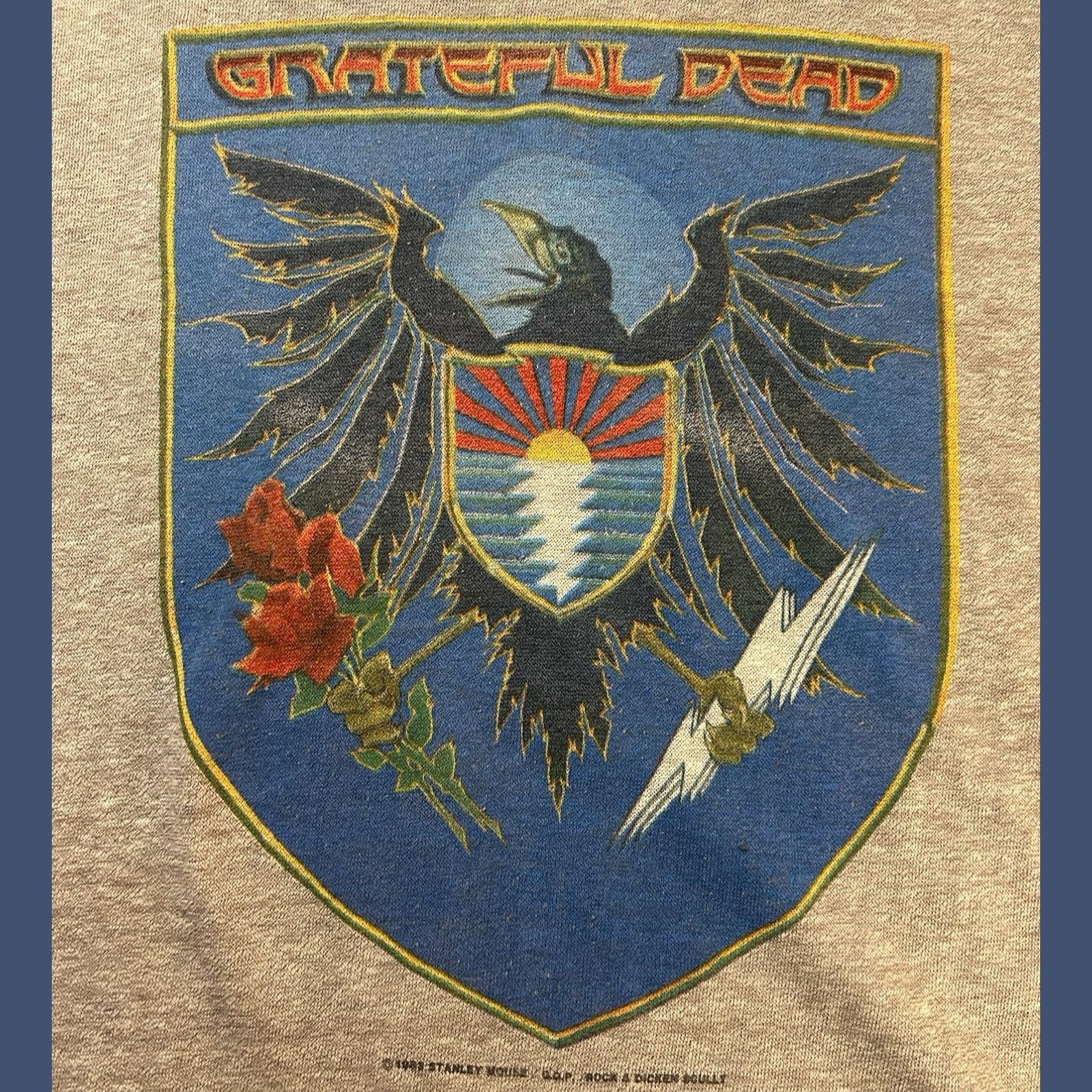 Vintage Vintage Grateful Dead tee shirt 1983 summer tour sz L Size US L / EU 52-54 / 3 - 4 Thumbnail