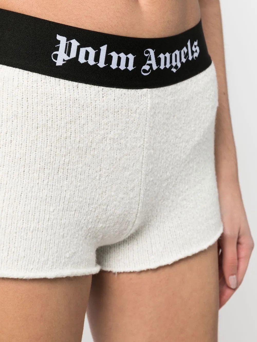 Palm Angels o1y1125 Short in White/Black Size 26" / US 2 / IT 38 - 4 Thumbnail