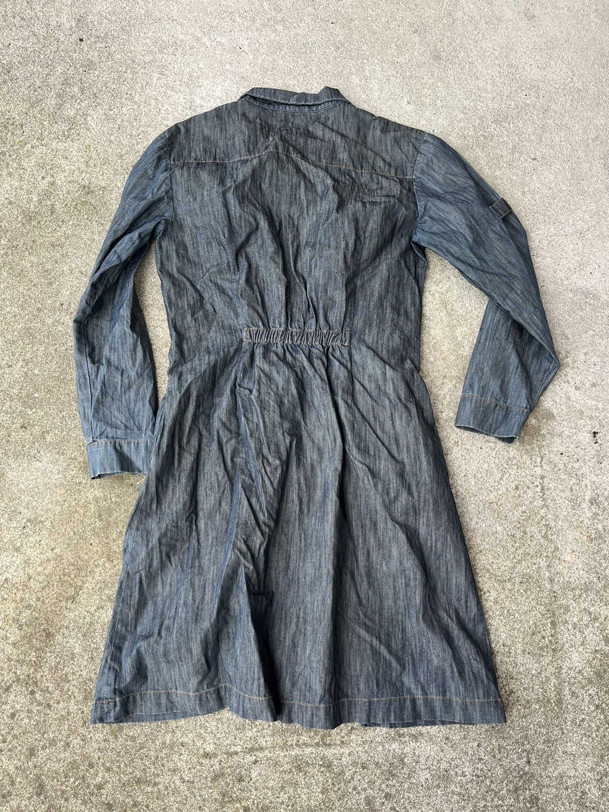 W&LT W & LT Walter Van Beiirendonck denim zip dress Size L / US 10 / IT 46 - 2 Thumbnail