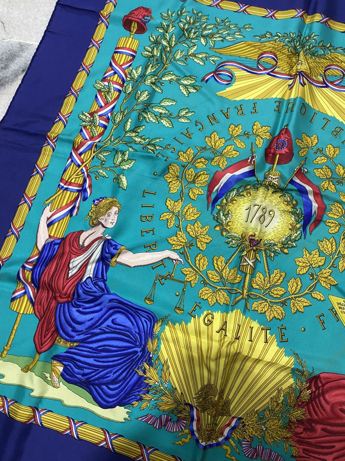Hermes Vintage Hermes Scarf Masonic Symbols Silk Scarf Size ONE SIZE - 5 Thumbnail