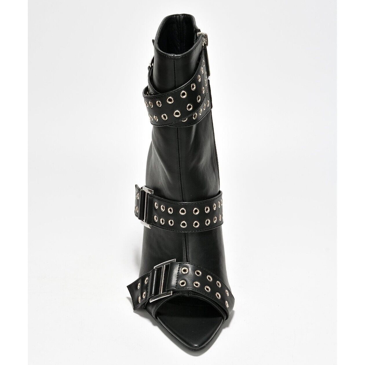 Other Slay Belt Strap Open Toe Ankle Boots Sexy Stiletto Heels Bla Size US 7 / IT 37 - 4 Thumbnail