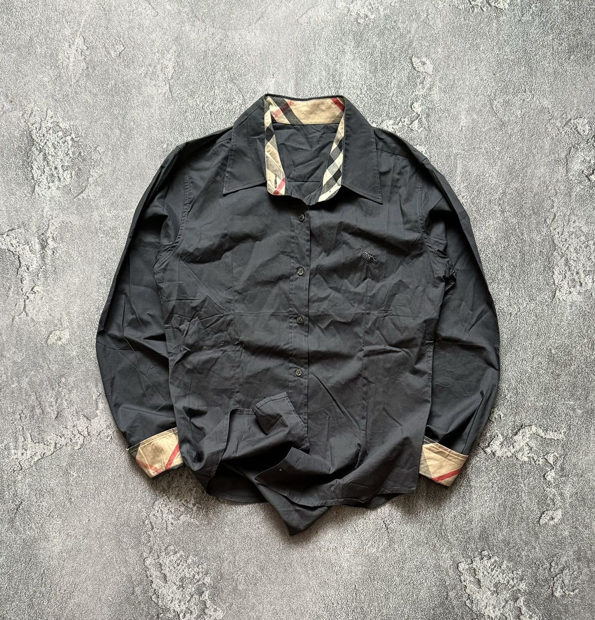 Burberry × Vintage Burberry S Wmns nova check vintage shirt button up blouse Size S / US 4 / IT 40 - 6 Thumbnail