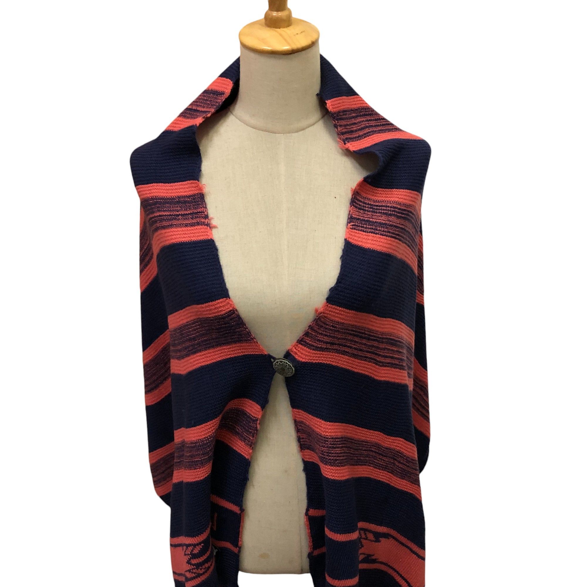 Japanese Brand Roxy Wool Poncho Scarf Muffler V1931 Size ONE SIZE - 1 Thumbnail