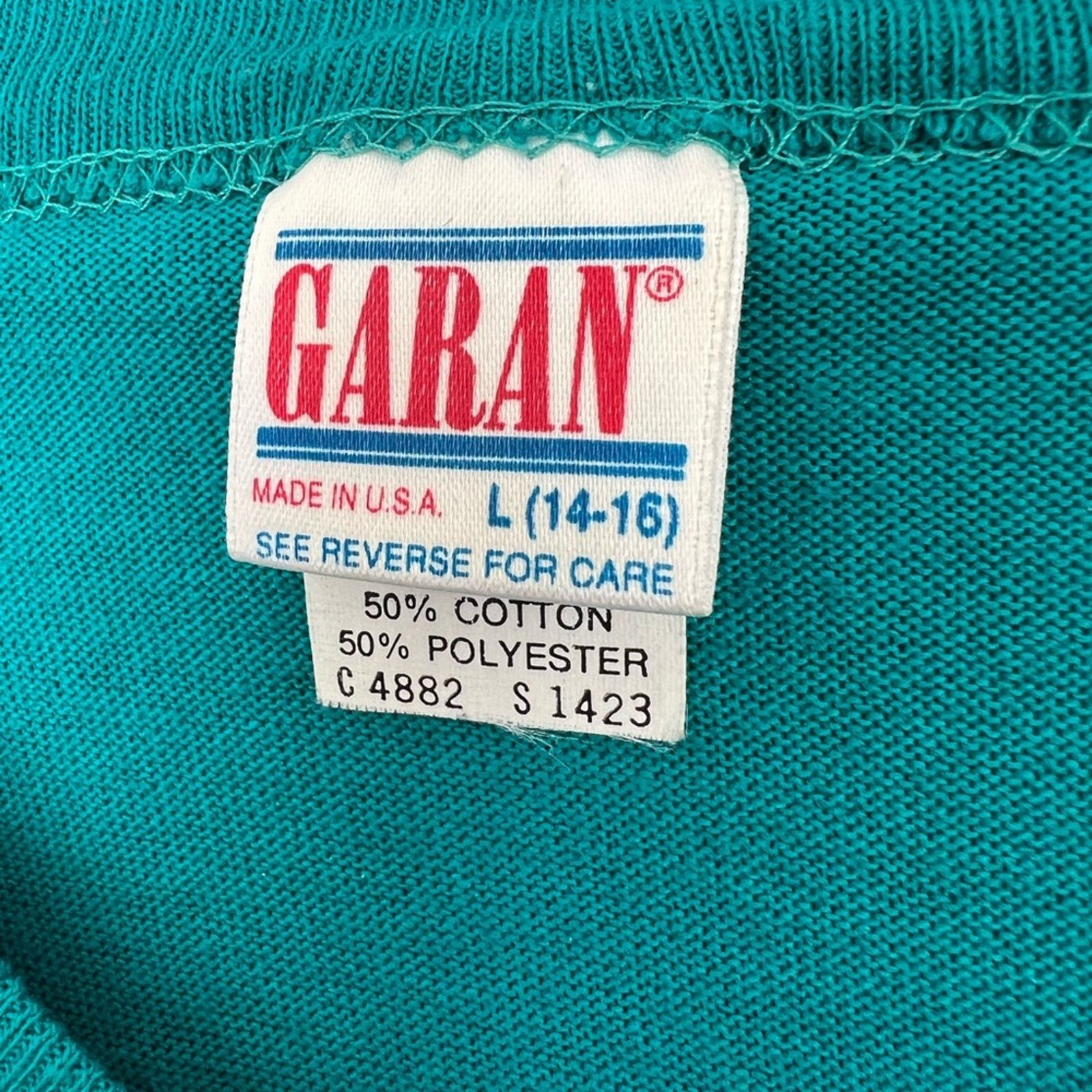 Vintage VINTAGE MIAMI DOLPHINS SHIRT YOUTH L MADE IN USA GARAN NEW Size US M / EU 48-50 / 2 - 6 Thumbnail