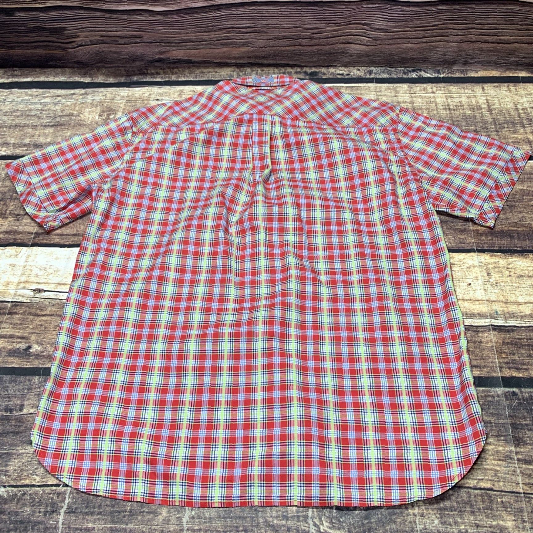 Tommy Hilfiger Tommy Hilfiger Men’s Shirt Size XL Short Sleeve Red Plaid December 2004 Cotton Button-Up Shirt Size US XL / EU 56 / 4 - 2 Thumbnail