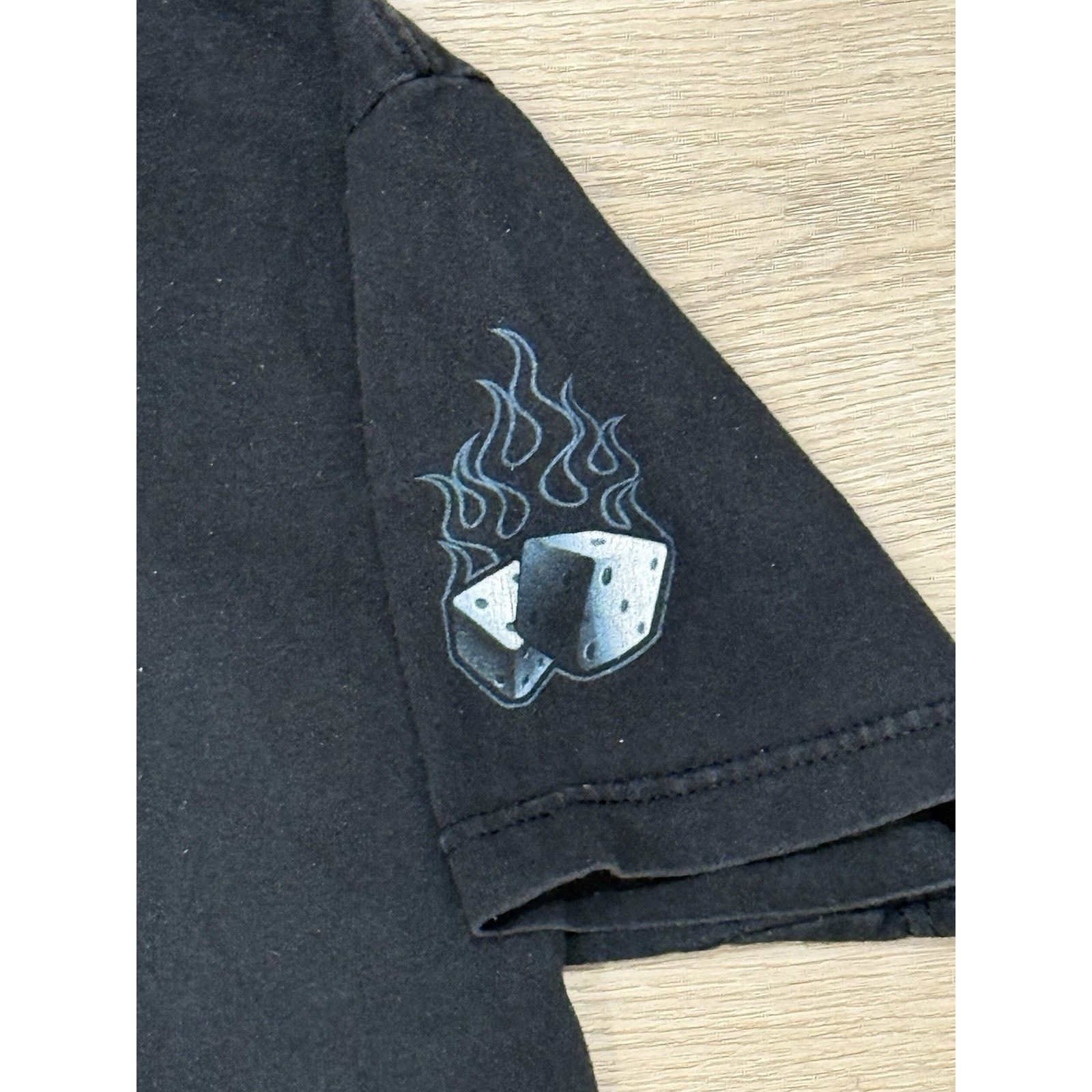 Vintage Vintage Bullhead Cards Sick Graphic Y2K Dice Flames Tee Size US S / EU 44-46 / 1 - 6 Thumbnail