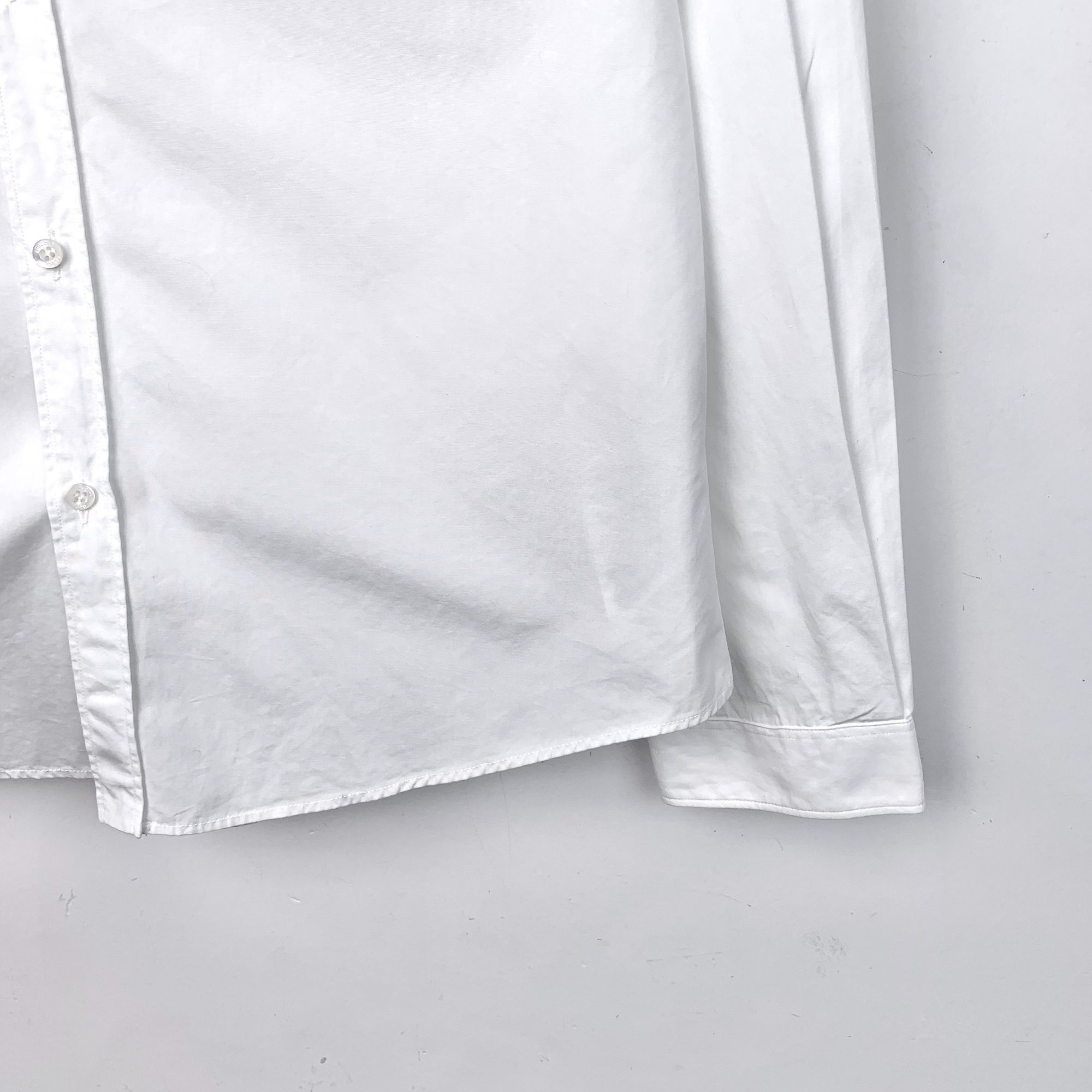 Gucci Gucci Mens White Button-Up Shirt With Tiger & Floral Back Pr Size US XXS / EU 40 - 4 Thumbnail