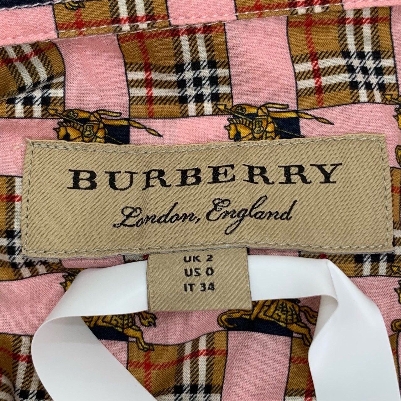 Burberry Burberry Shirt Cotton Long-Sleeve Shirt (Size 34) Size XXS / US 00 / IT 34 - 2 Thumbnail