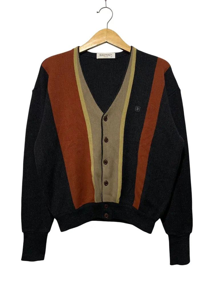 Balmain 2000s Balmain boxy fit mohair cardigan Size US L / EU 52-54 / 3 - 2 Thumbnail