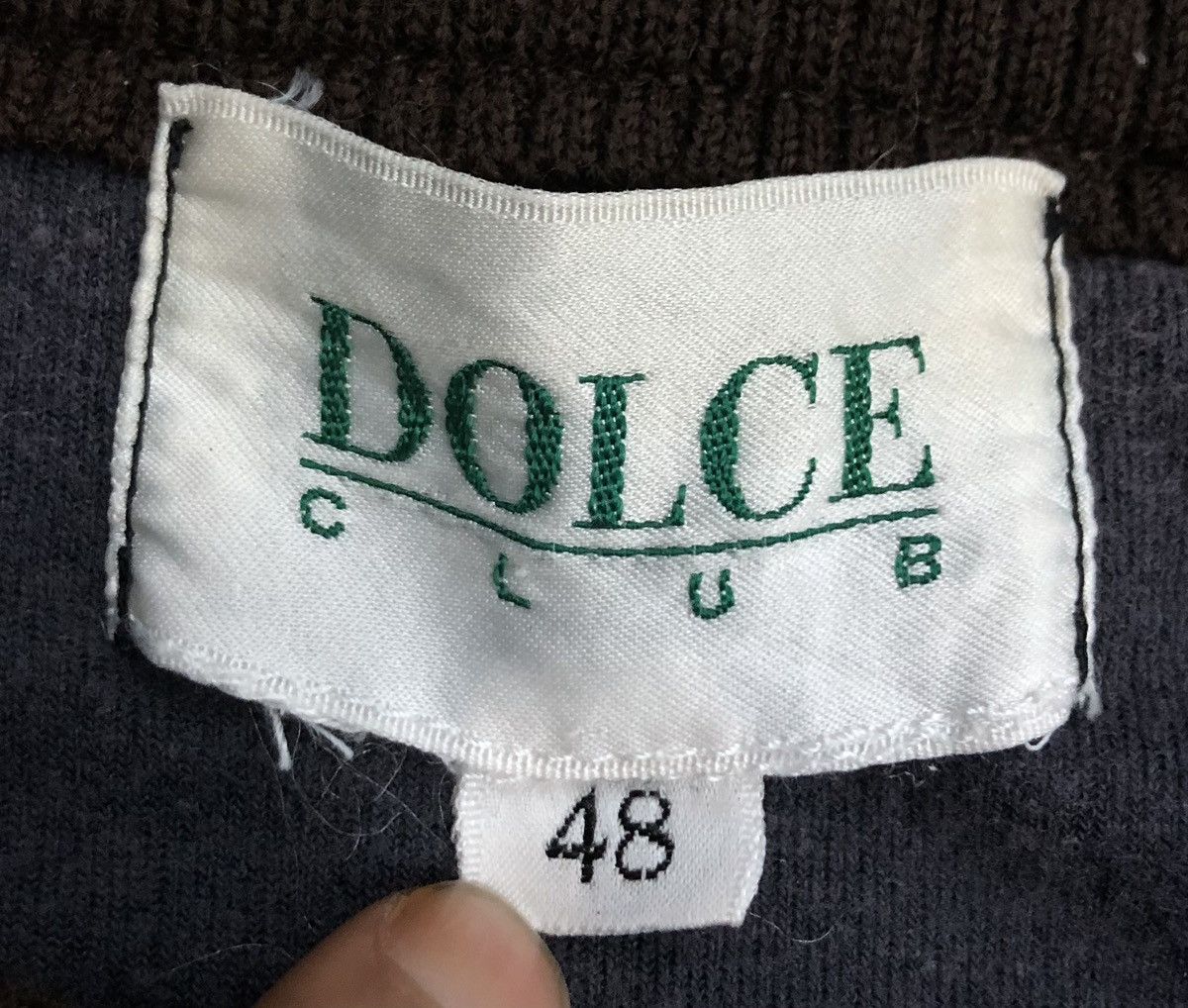 Vintage Dolce Club "Perche'Non" Vedere Chi Ha La Mascotte Sweatshirt Size US L / EU 52-54 / 3 - 7 Thumbnail