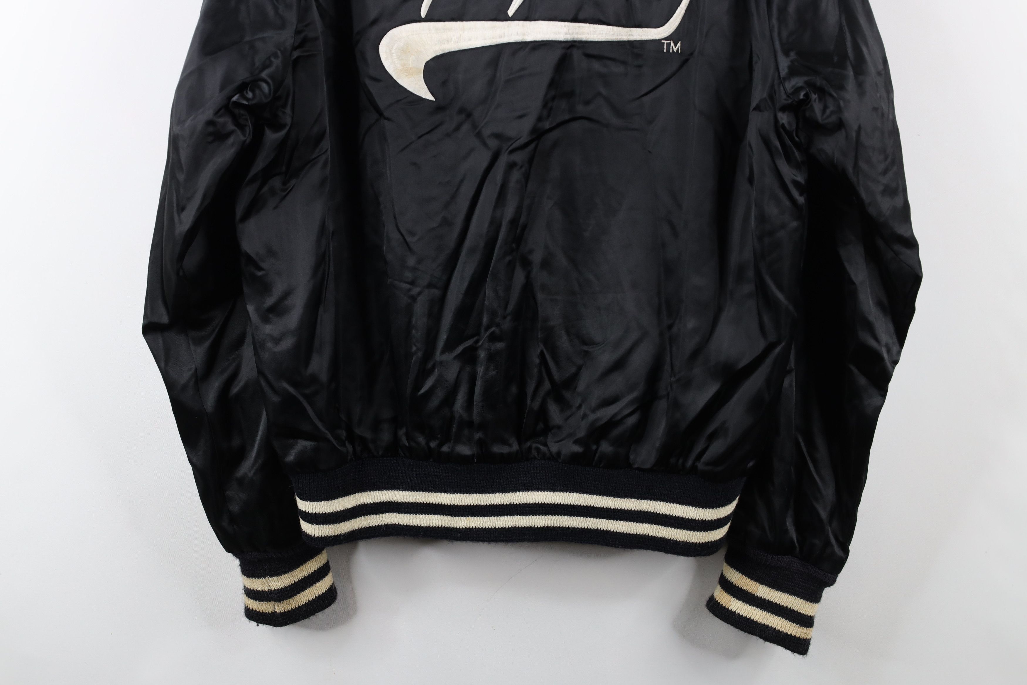 Vintage Vintage 80s 90s Opryland Lined Satin Bomber Jacket Black USA Size US M / EU 48-50 / 2 - 16 Thumbnail