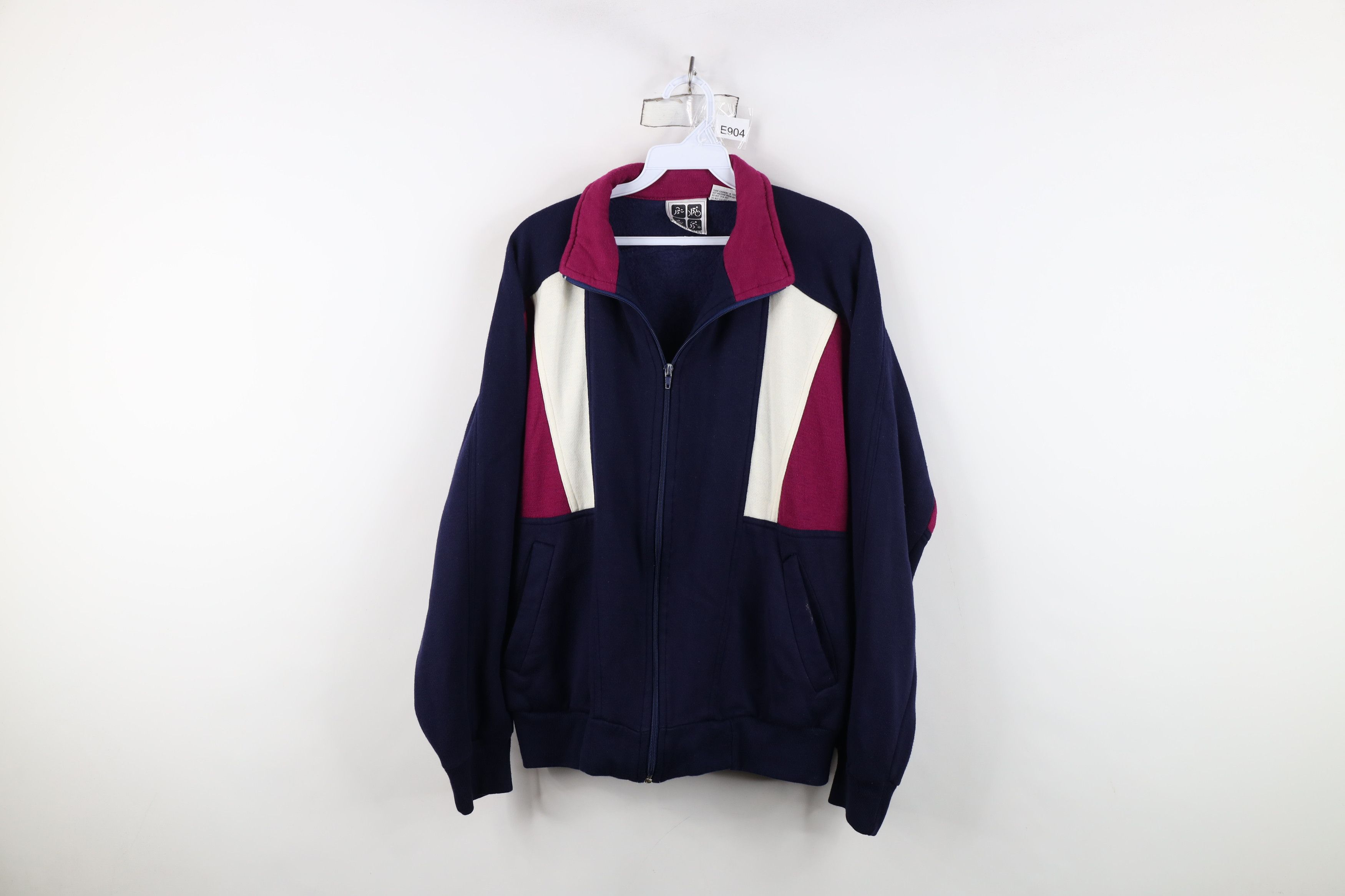Vintage Vintage 90s Streetwear Block Tennis Track Warm Up Jacket Size M / US 6-8 / IT 42-44 - 1 Thumbnail