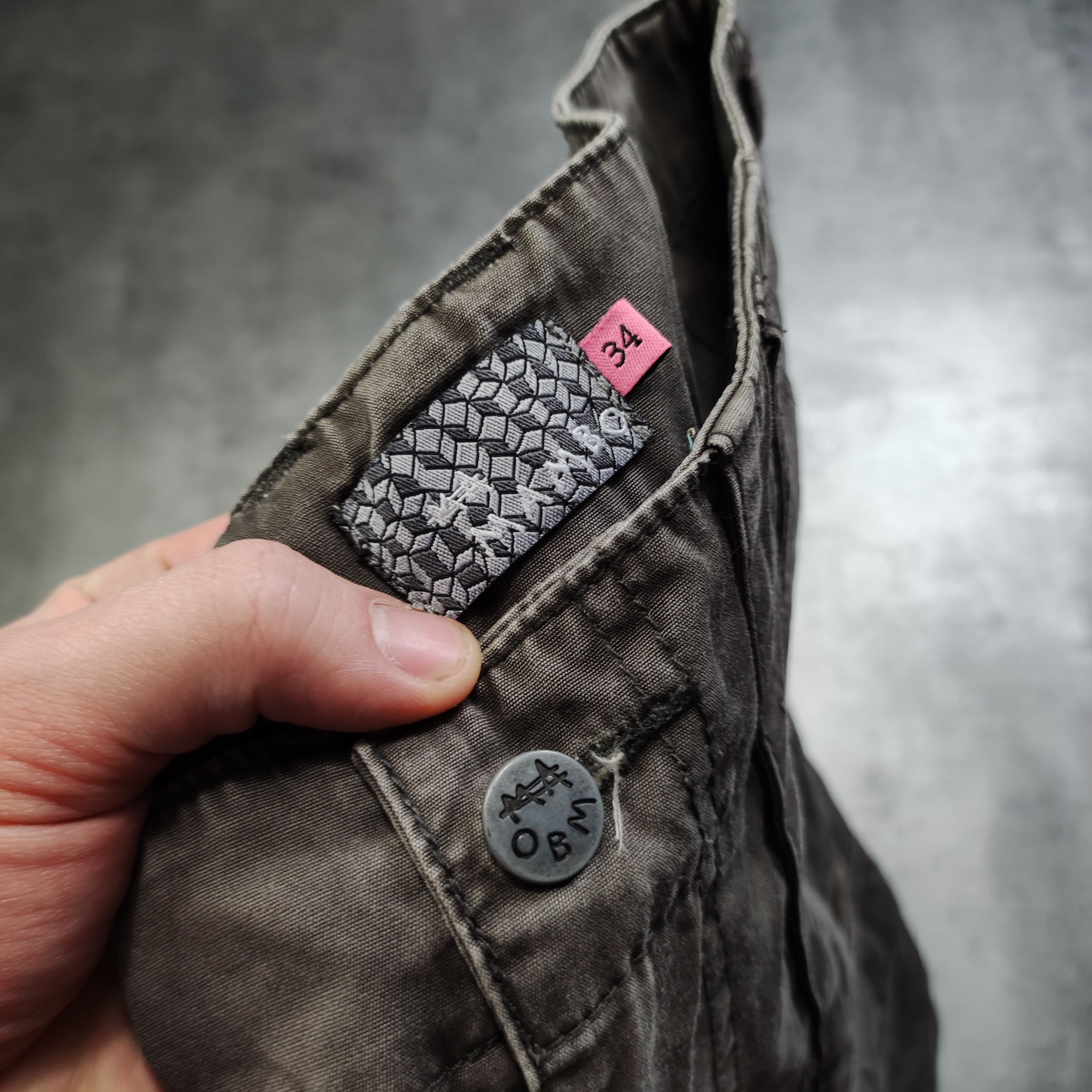 Mambo RARE Mambo Australia Washed Brown Baggy Logo Cargo Pants Size US 34 / EU 50 - 6 Thumbnail