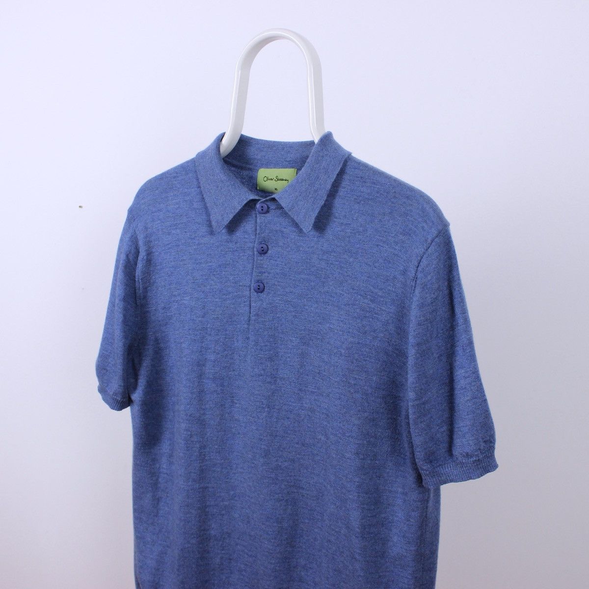 Oliver Sweeney Oliwer Sweeney Wool Polo Short Sleeve Size US L / EU 52-54 / 3 - 1 Thumbnail