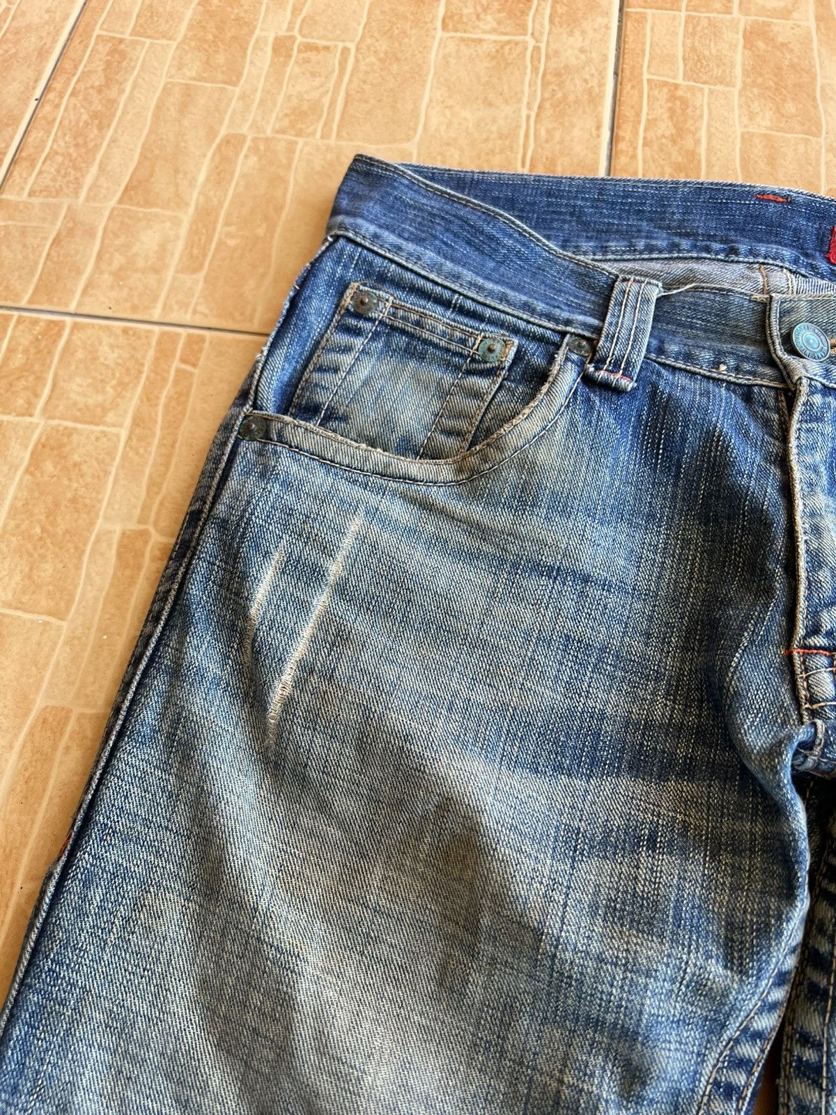 semanticdesign Semantic Designs Flare Distress Mud Wash Jean Size US 32 / EU 48 - 11 Thumbnail
