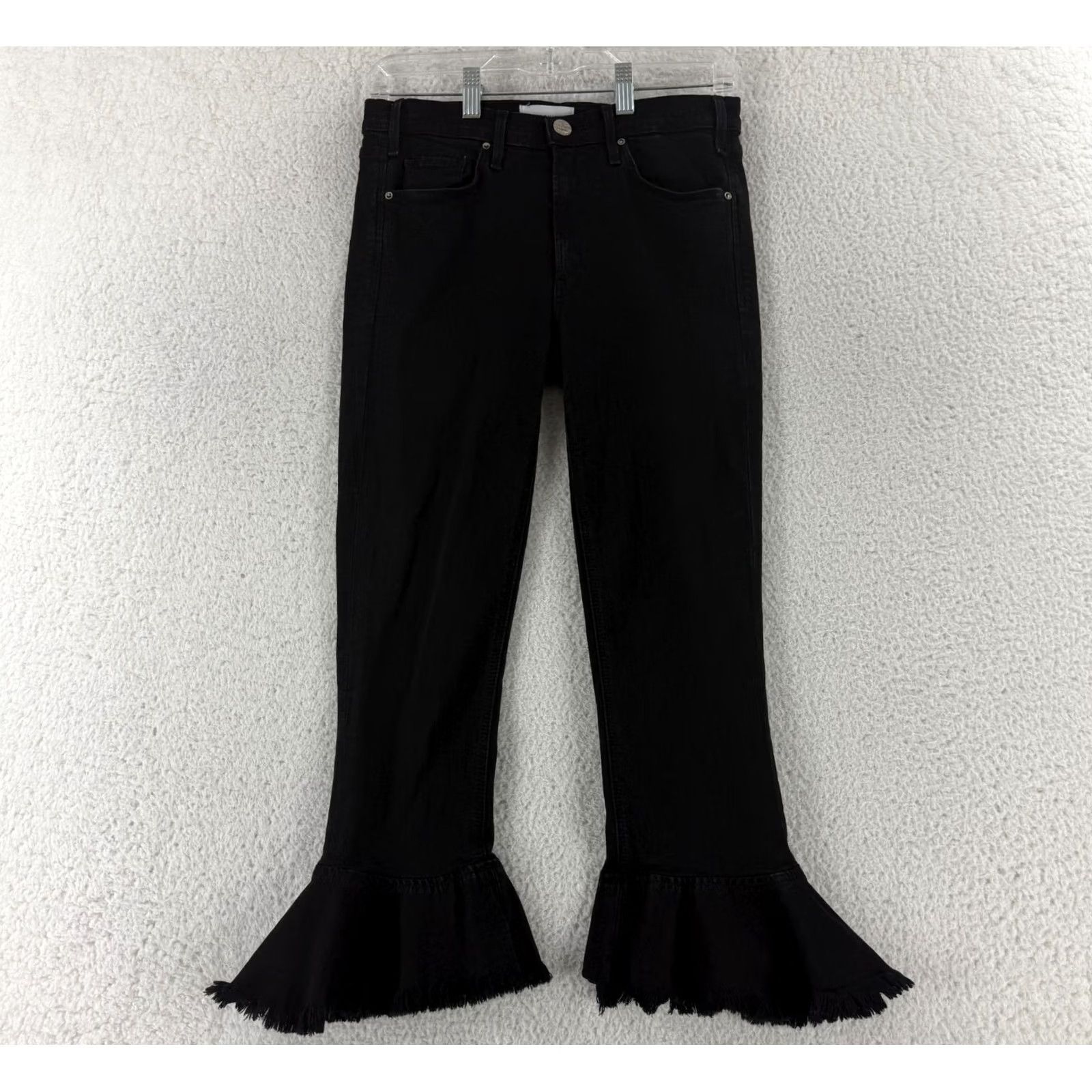 Denime McGuire Bohemia Crop Flare Jeans Womens Size 29 Black Denim Mid Rise Casual Fit Denim Jeans Womens 29 Black McGuire Bohemia Crop Flare Jeans Womens Size 29" - 2 Thumbnail