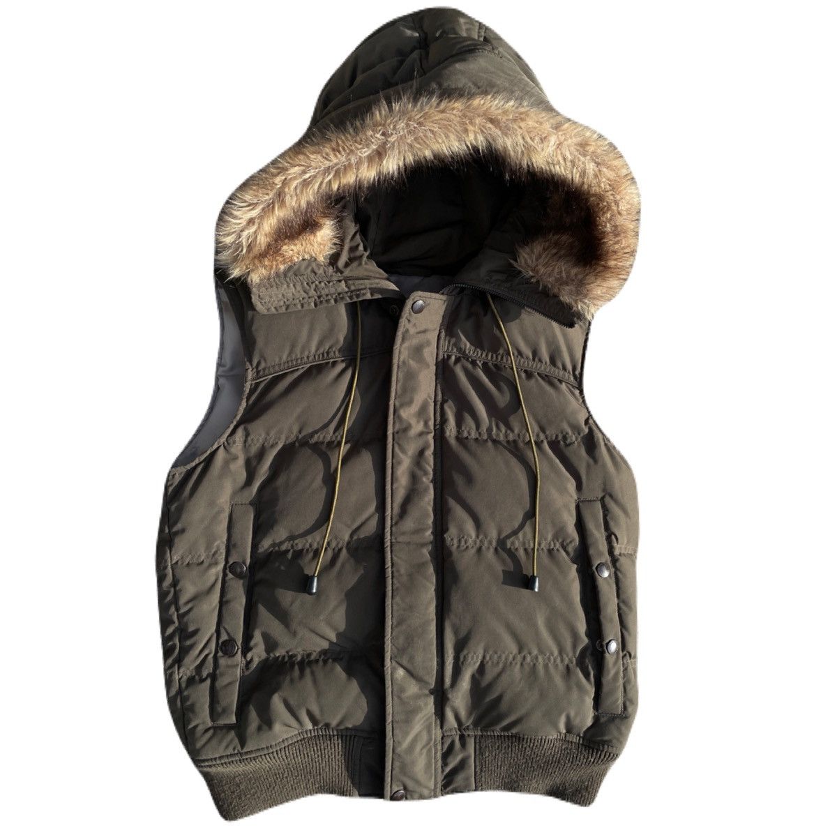 If Six Was Nine 2000s Japanese archive Fur Gimmic Puffer Zip-up Vest Y2K Size US S / EU 44-46 / 1 - 2 Thumbnail
