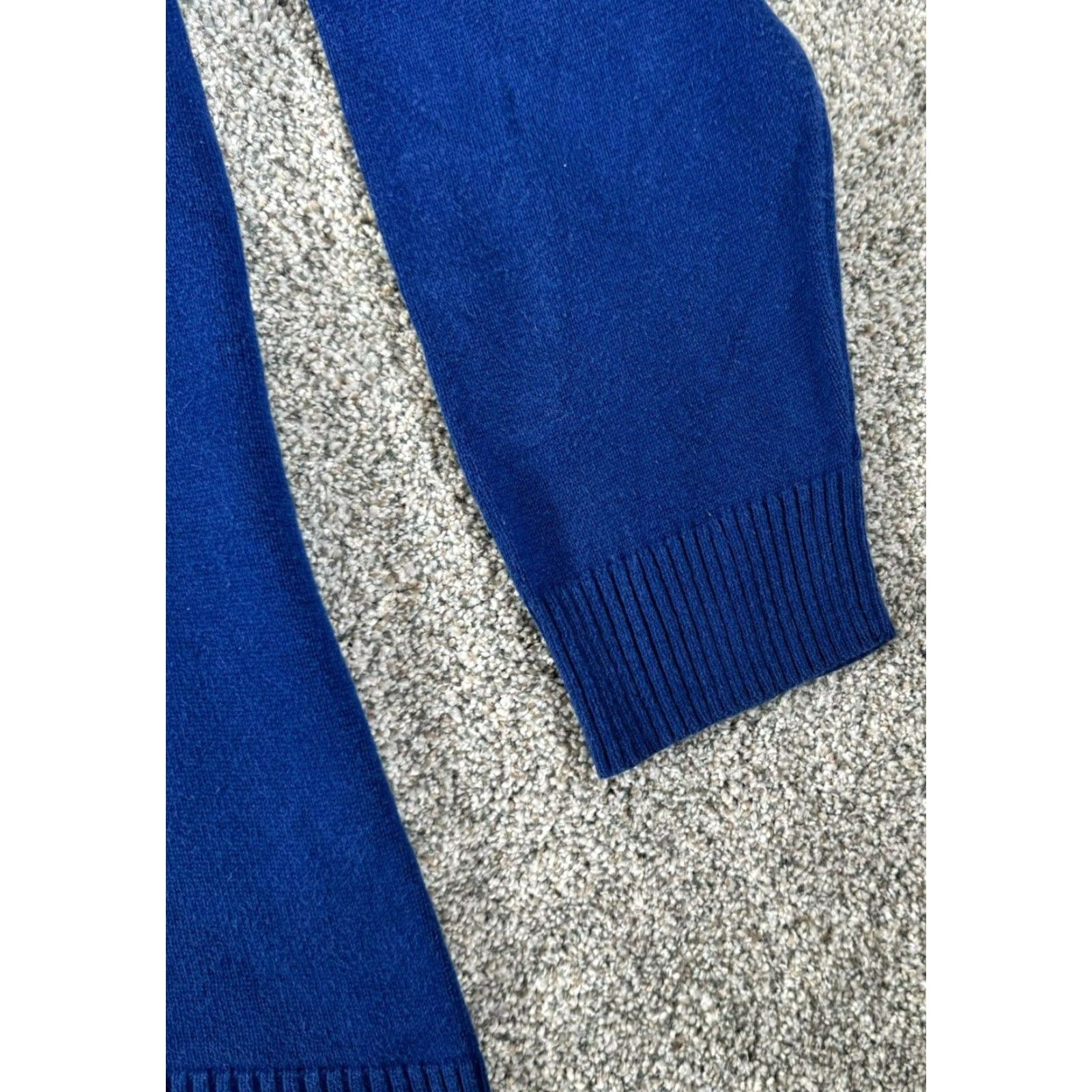 Vintage VINTAGE 90s Y2K Henley Sweater Womens 2X Plus Cable Knit Grandmacore Classic Blue 100% Cotton Knit Button Mens? Girls? Size XXL / US 16-18 / IT 52-54 - 2 Thumbnail
