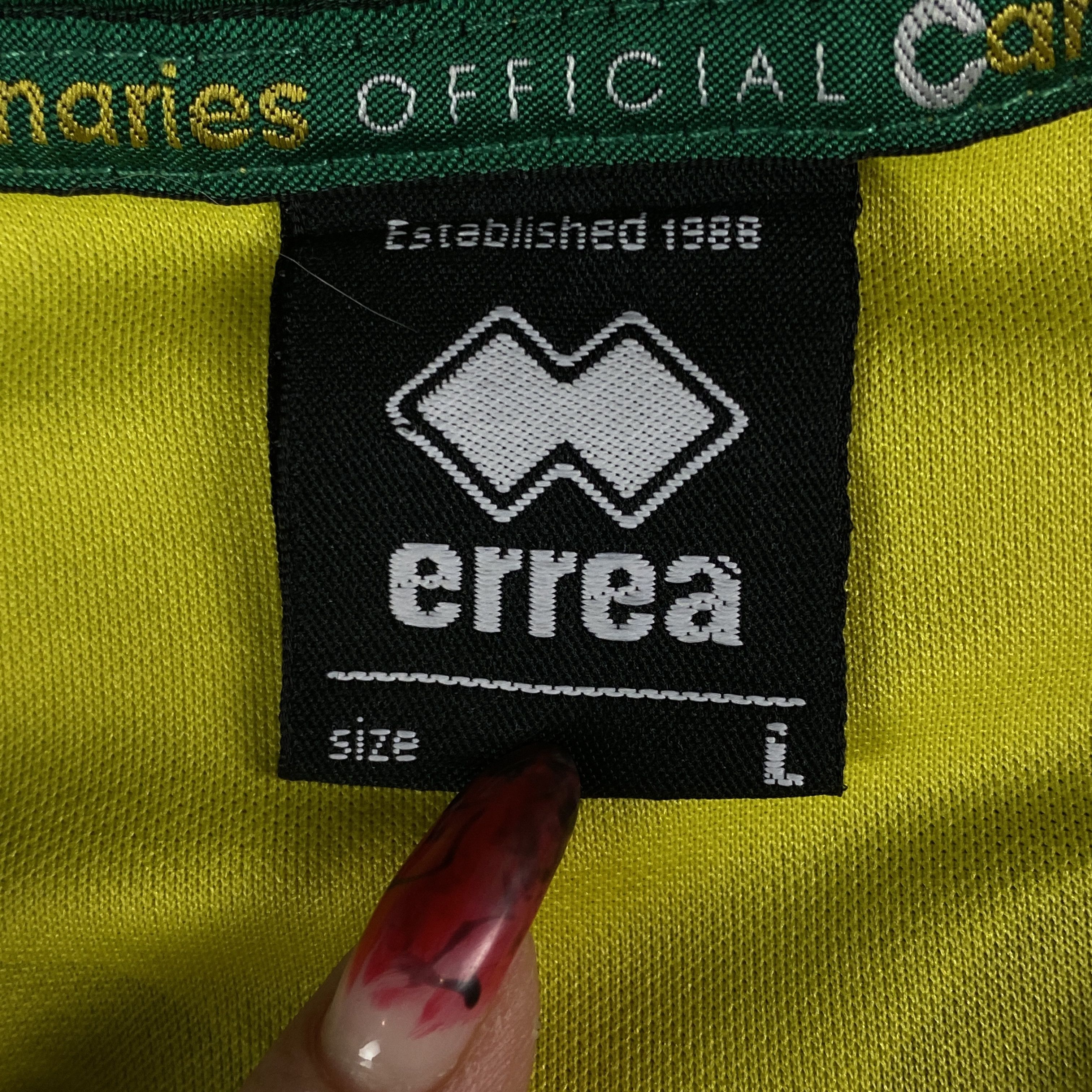 Errea Men’s Jersey T-Shirt Errea Norwich City Albion Size L Size US L / EU 52-54 / 3 - 6 Thumbnail