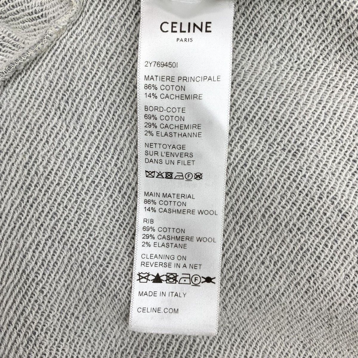 Celine Celine Gray Triomphe Embroidered Hooded Sweatshirt K26WX Size M / US 6-8 / IT 42-44 - 8 Thumbnail