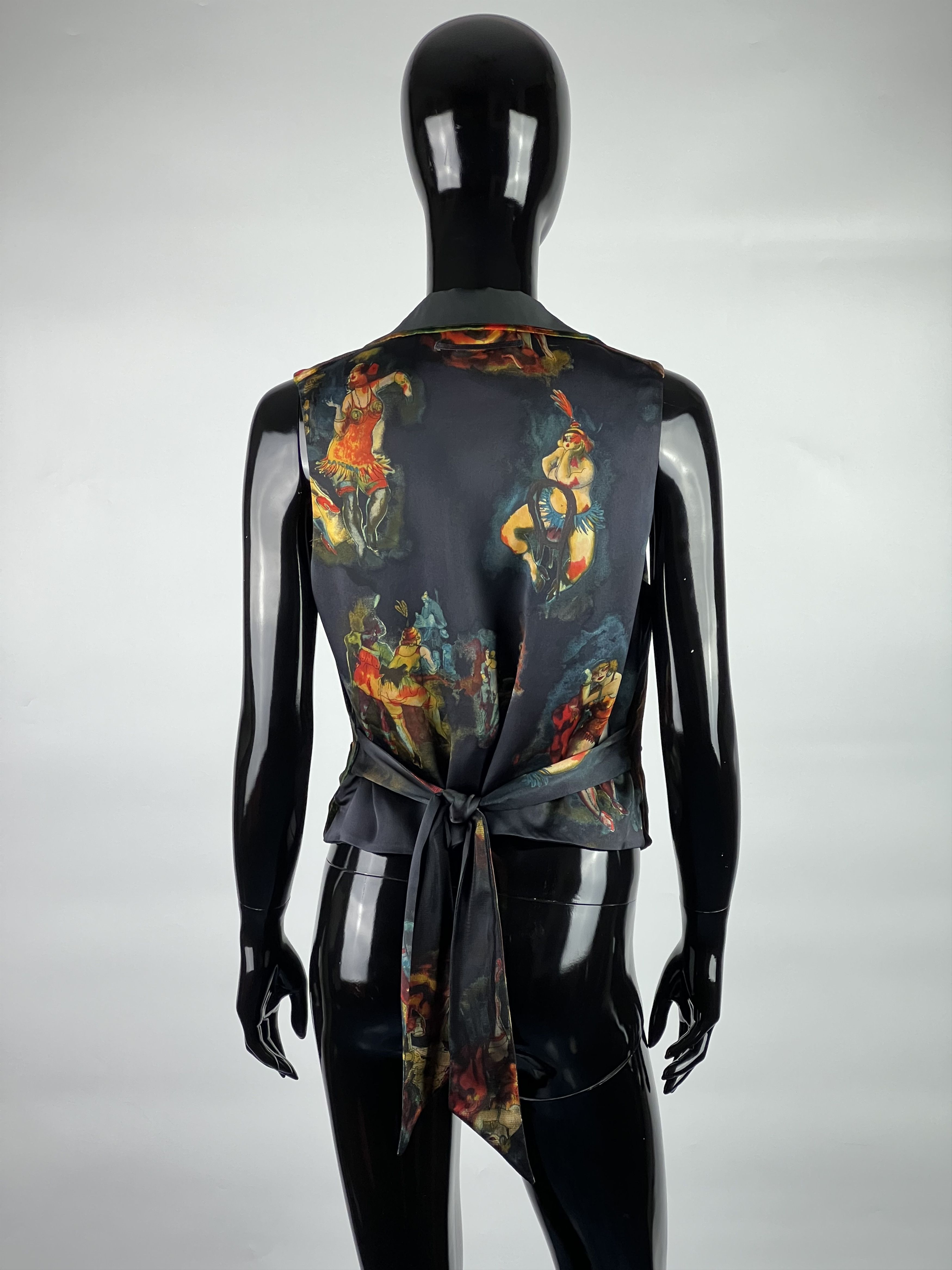 Jean Paul Gaultier Jean Paul Gaultier Vintage Silk Printed Vest US10 Size M / US 6-8 / IT 42-44 - 2 Thumbnail