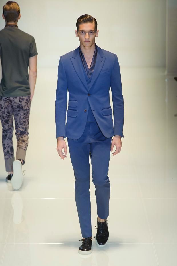 Gucci Gucci 2014 spring summer runway blue blazer jacket Size US S / EU 44-46 / 1 - 2 Thumbnail