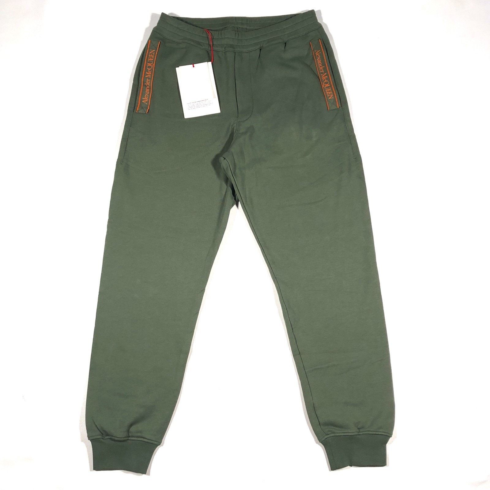 Brand New Alexander McQueen slim-fit cotton track pants