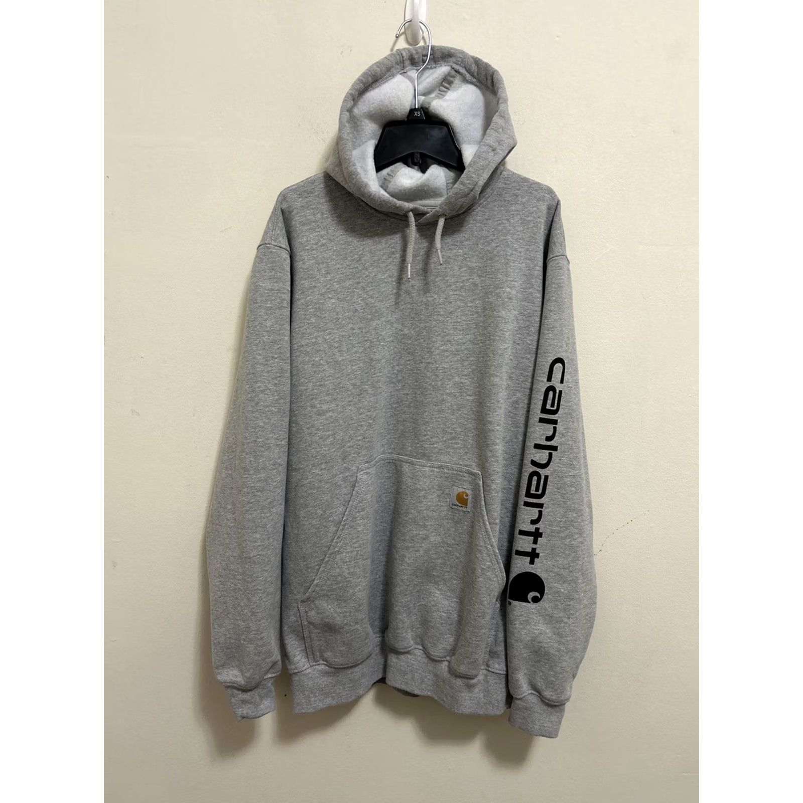 Carhartt Carhartt Hoodie Mens M Gray Loose Fit Pullover Logo Graphic Long Sleeve Midweight Casual Size US M / EU 48-50 / 2 - 2 Thumbnail