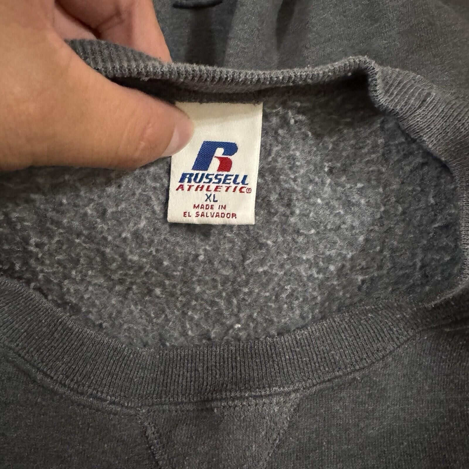 Russell Athletic Vintage 90s Russell Athletic Grey Sweater XL Gym Y2K Grunge Size US XL / EU 56 / 4 - 3 Thumbnail