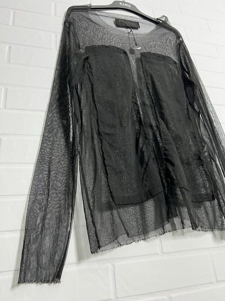 Rundholz RUNDHOLZ DIP Women's Top Blouse Mesh Black Cotton Size L Size L / US 10 / IT 46 - 4 Thumbnail