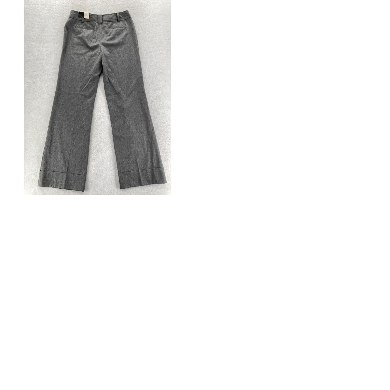 Ann Taylor Ann Taylor LOFT Ann Trouser Women's 6 Gray Stretch Fabric Boot Cut Mid Rise NWT Pants Size 28" / US 6 / IT 42 - 9 Thumbnail