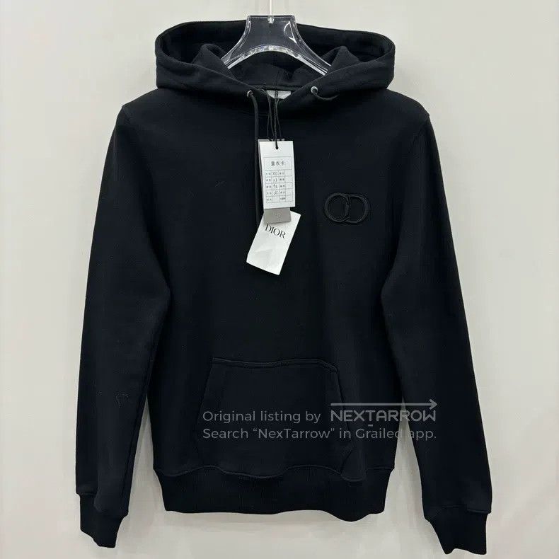 Dior Dior Black CD letter embroidery hoodie Size US XXS / EU 40 - 1 Thumbnail