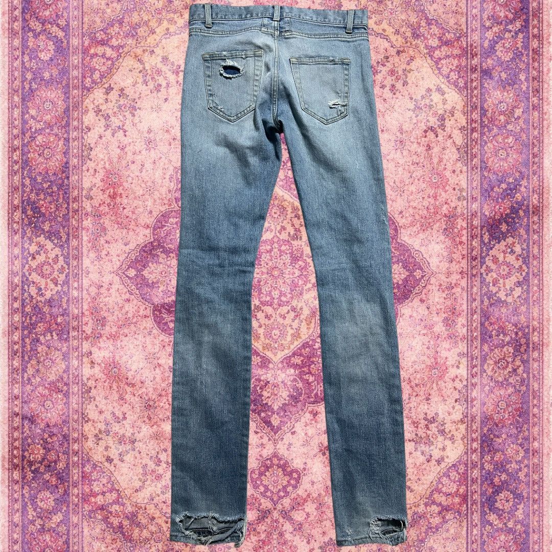 Saint Laurent Paris Saint Laurent A/W15 Hedi Crash Denim Size US 29 - 2 Thumbnail