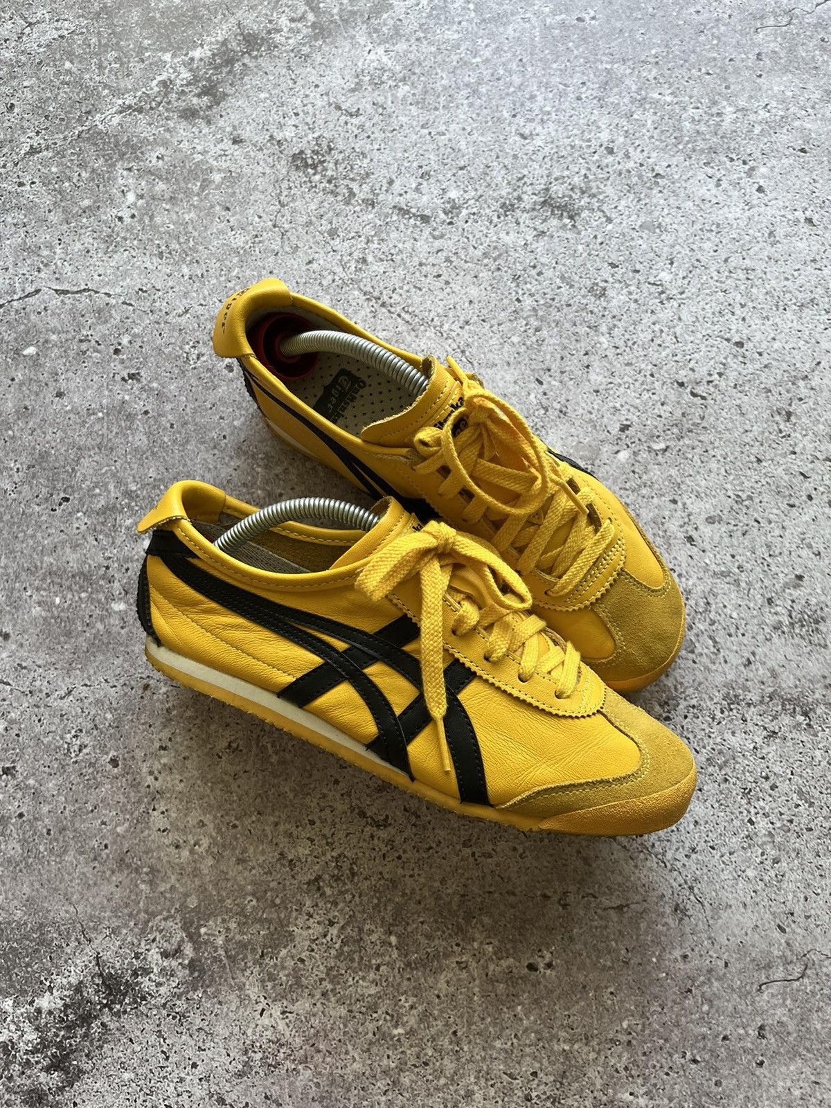 image of Asics x Onitsuka Tiger Vintage Crazy Onitsuka Tiger Mexico 66 By Bruse Lee Shoes in Yellow, Men's