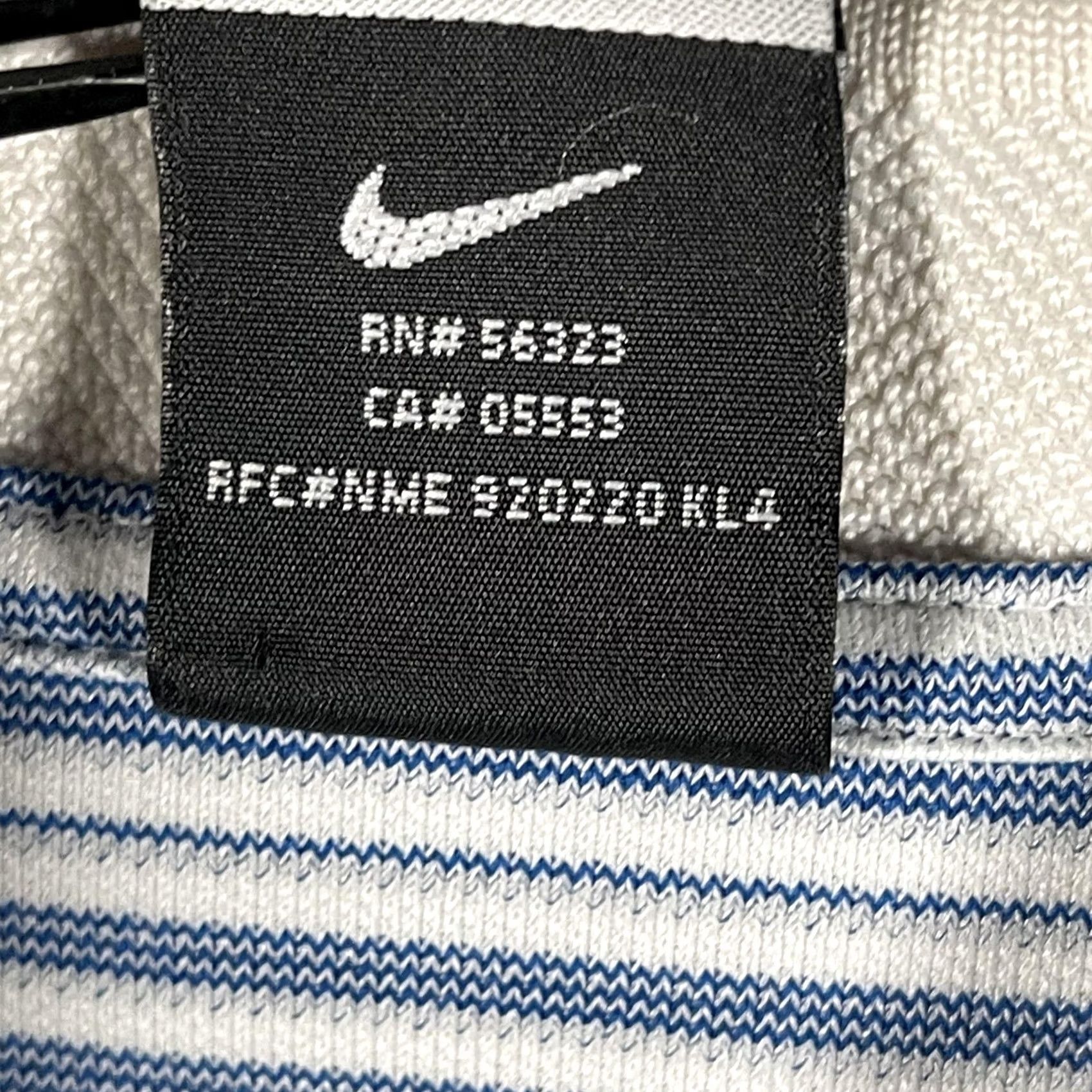 Nike Nike Dri-FIT Doral Golf Polo Shirt Mens 2XL Blue White Striped Short Sleeve UV Moisture Wicking Polo Size US XXL / EU 58 / 5 - 7 Thumbnail