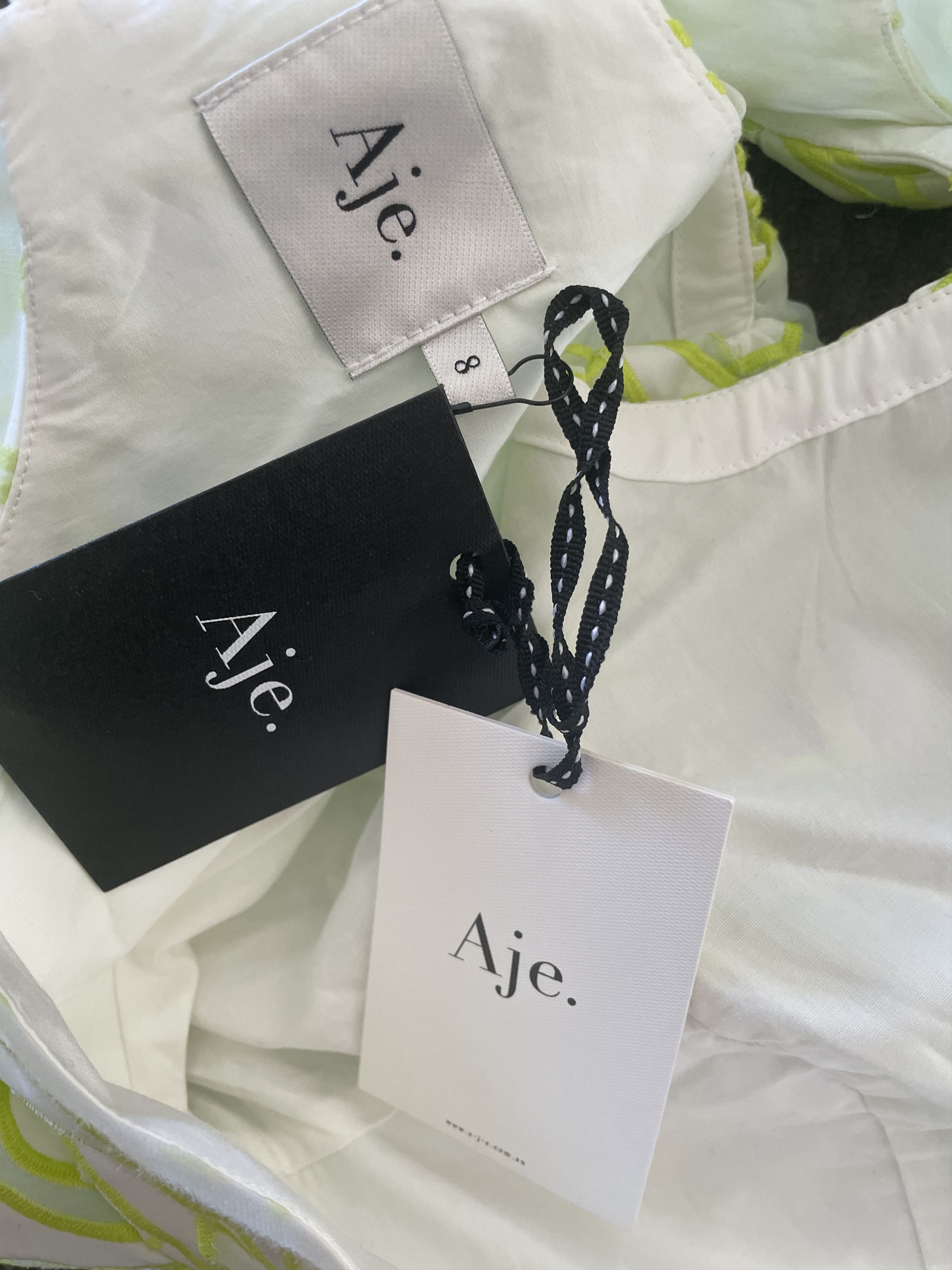 Aje Botanical Applique Mini Dress Size S / US 4 / IT 40 - 7 Thumbnail