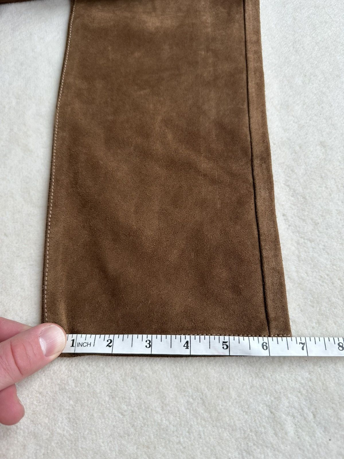 Saint Laurent Paris SS20 $3k+ 🤑 Saint Laurent suede leather pants trousers Size US 32 / EU 48 - 11 Thumbnail