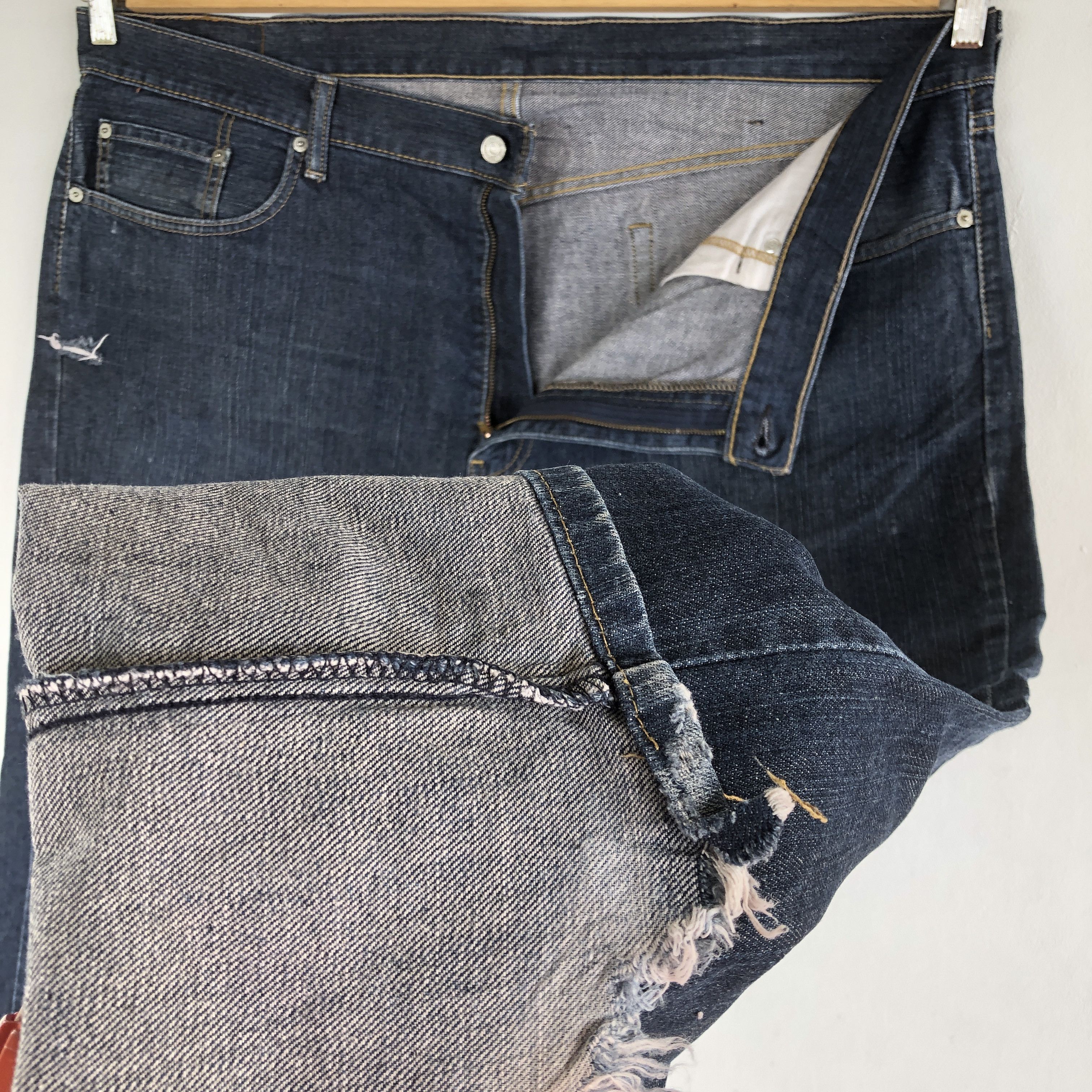 Levi's Crazy Y2K Baggy Levi's 559 Jeans Dark Blue Levis Cyber Denim Size US 42 / EU 58 - 8 Thumbnail
